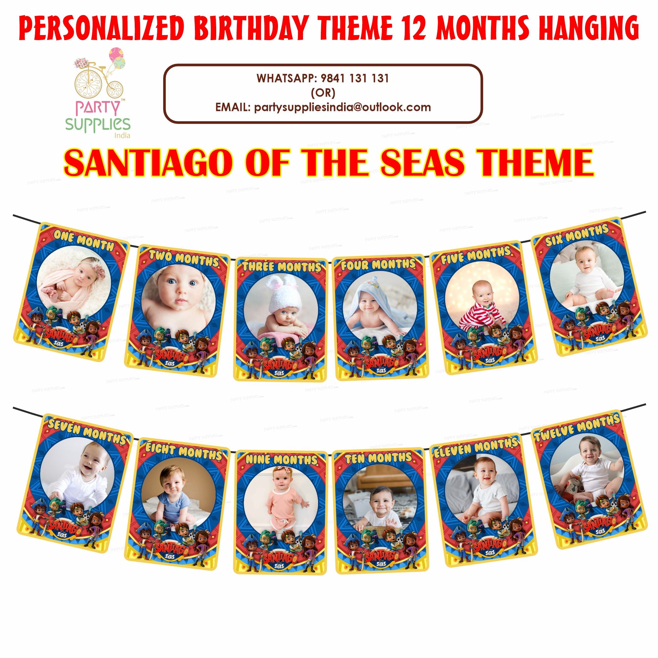 Santiago Theme 12 Months Photo Banner