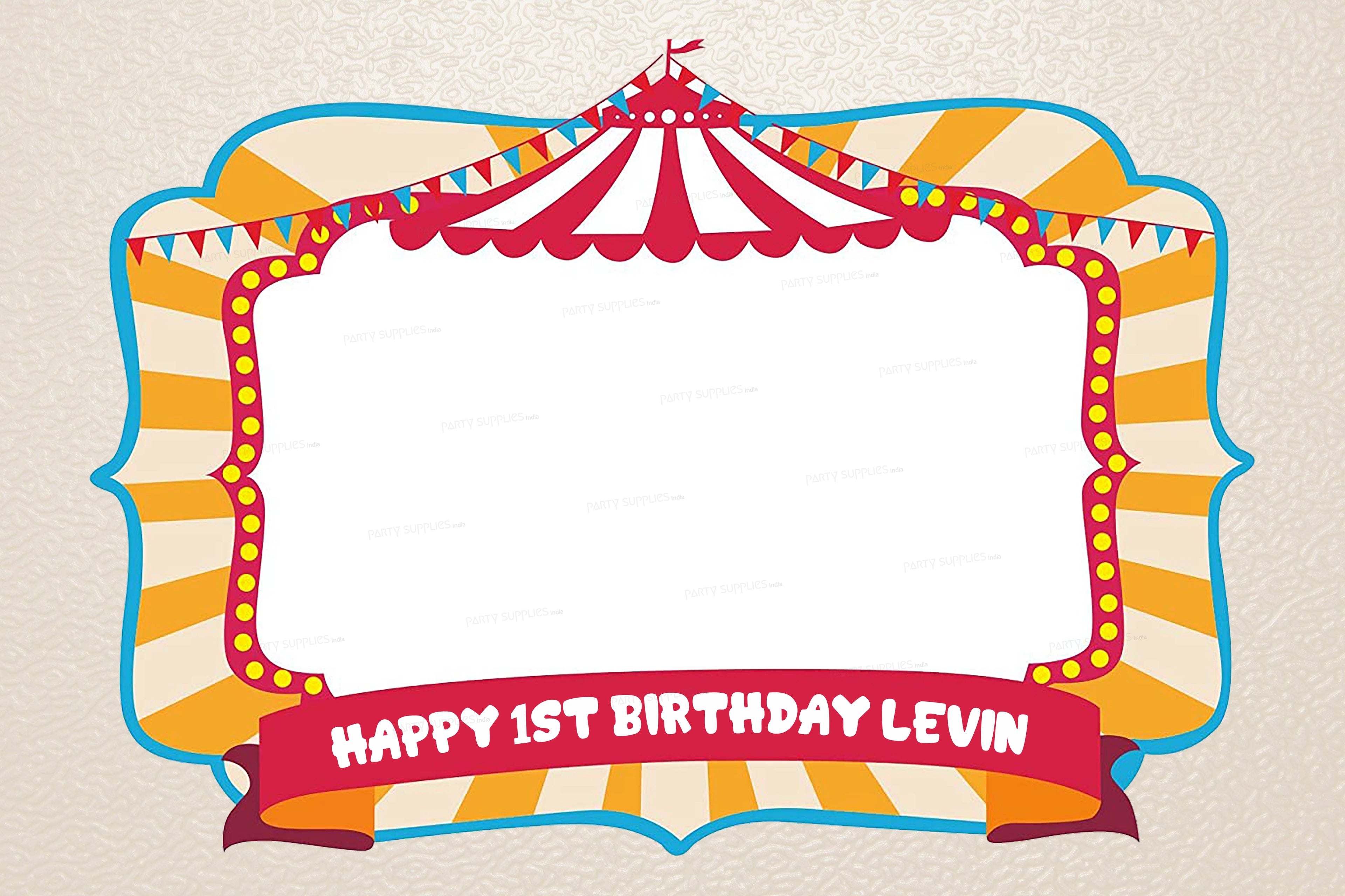 Circus Theme Customized Photobooth