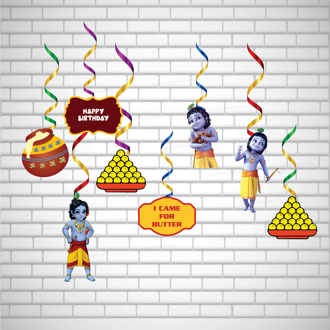 Little Krishna Theme Swirls