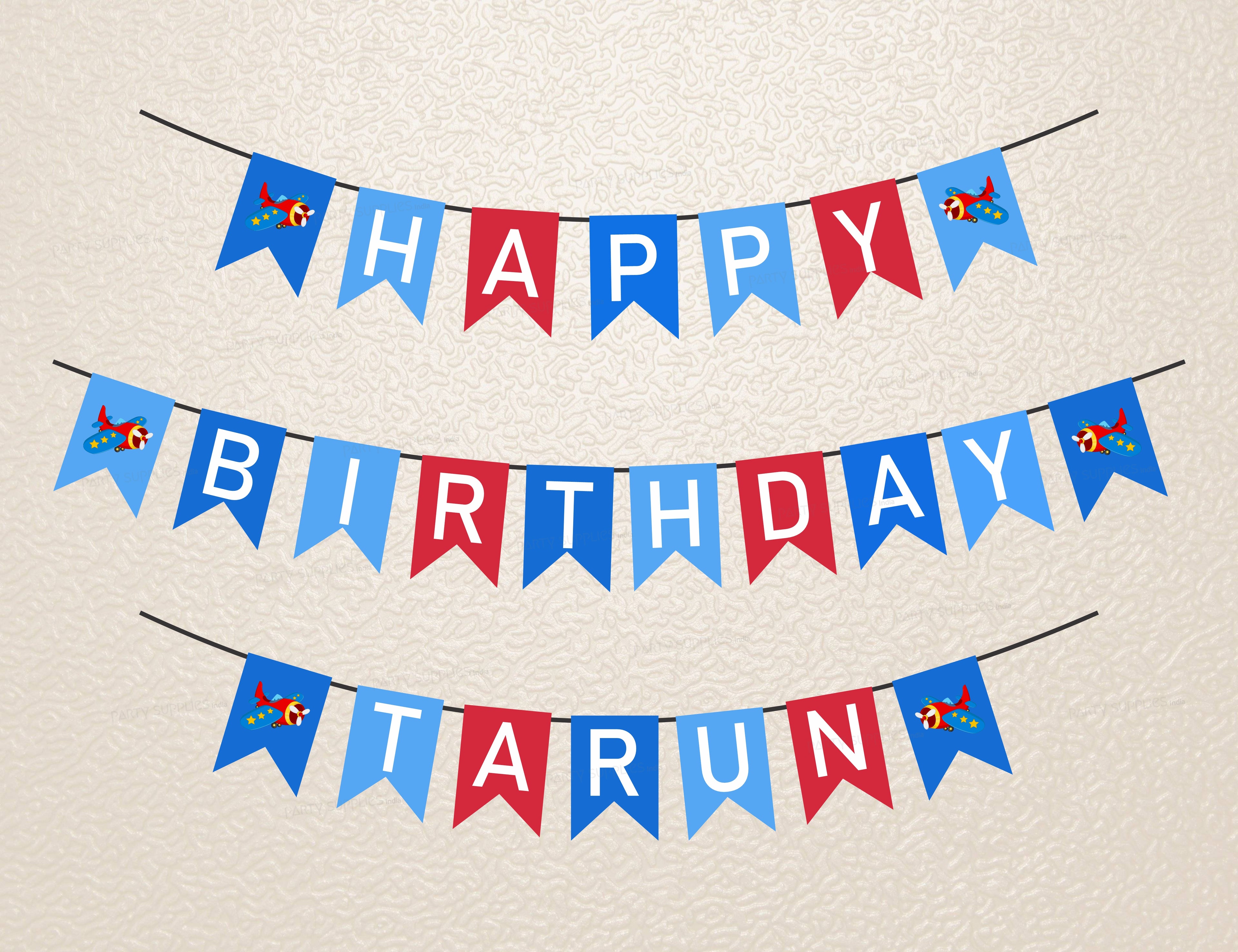 Aeroplane Theme Customized with Name Hanging