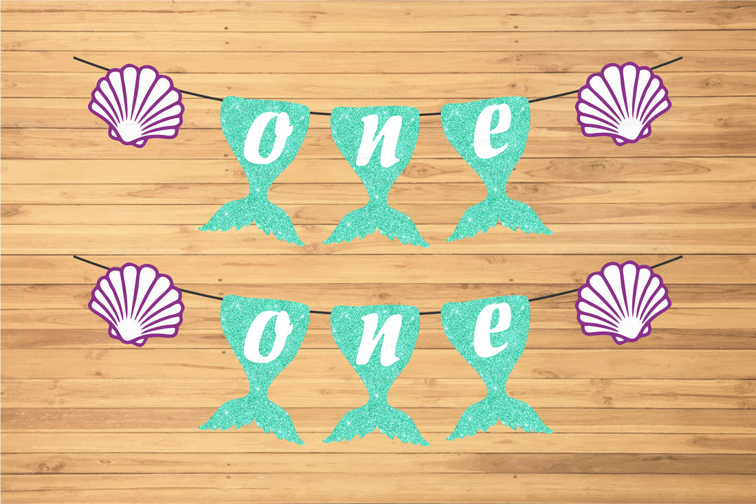 Mermaid Theme Personalized with Baby Age Hanging