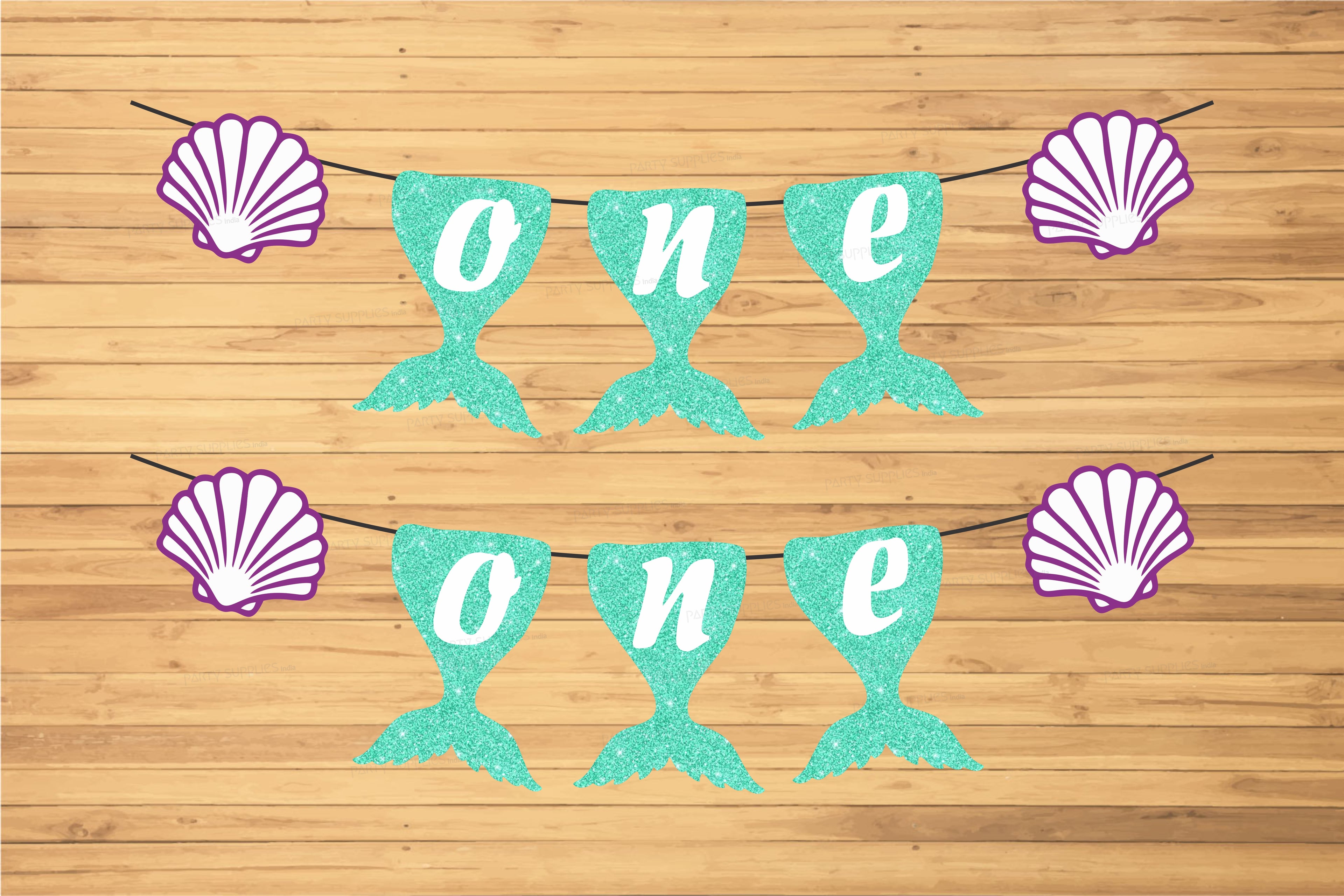 Mermaid Theme Personalized with Baby Age Hanging