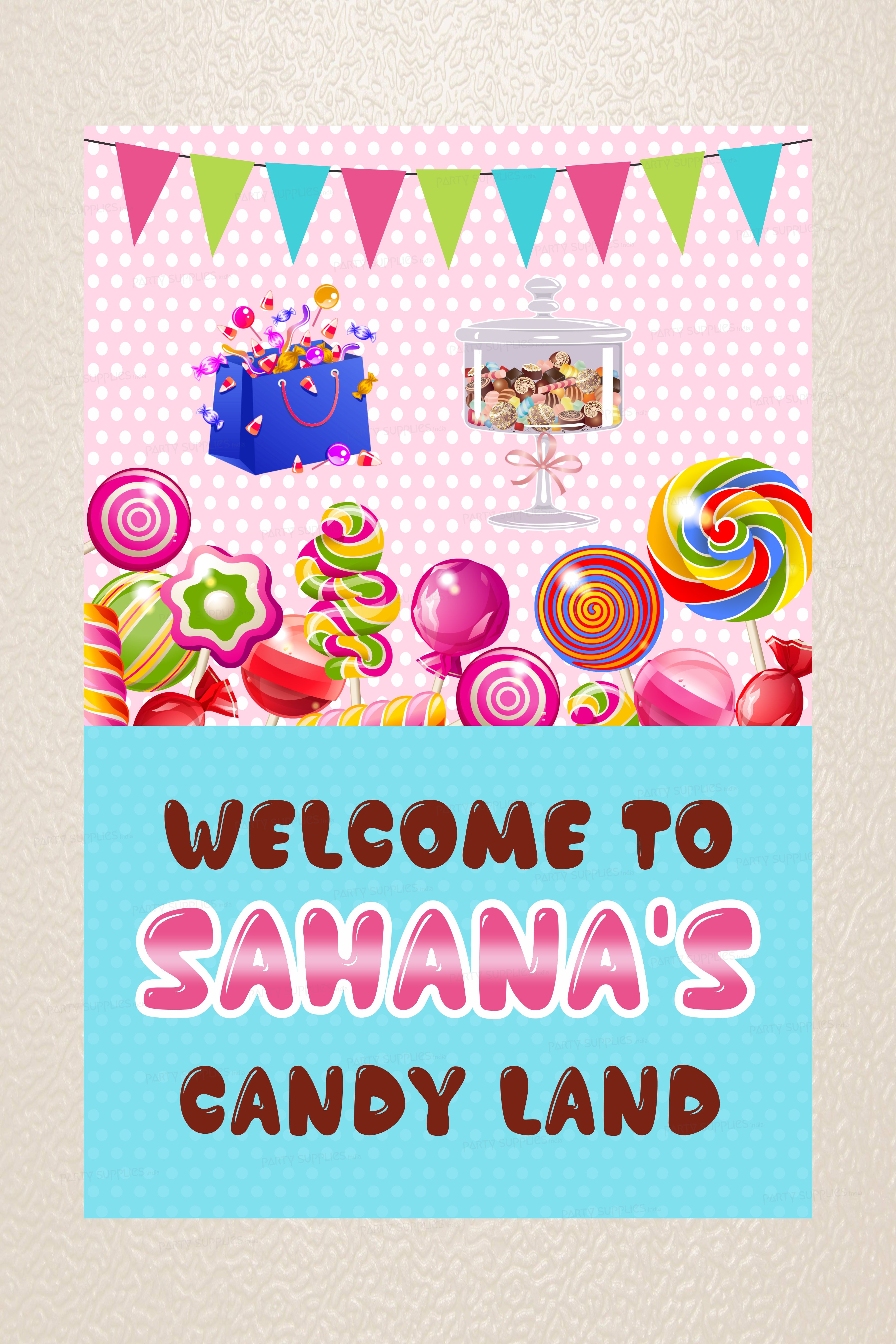 Candy Theme Welcome Board