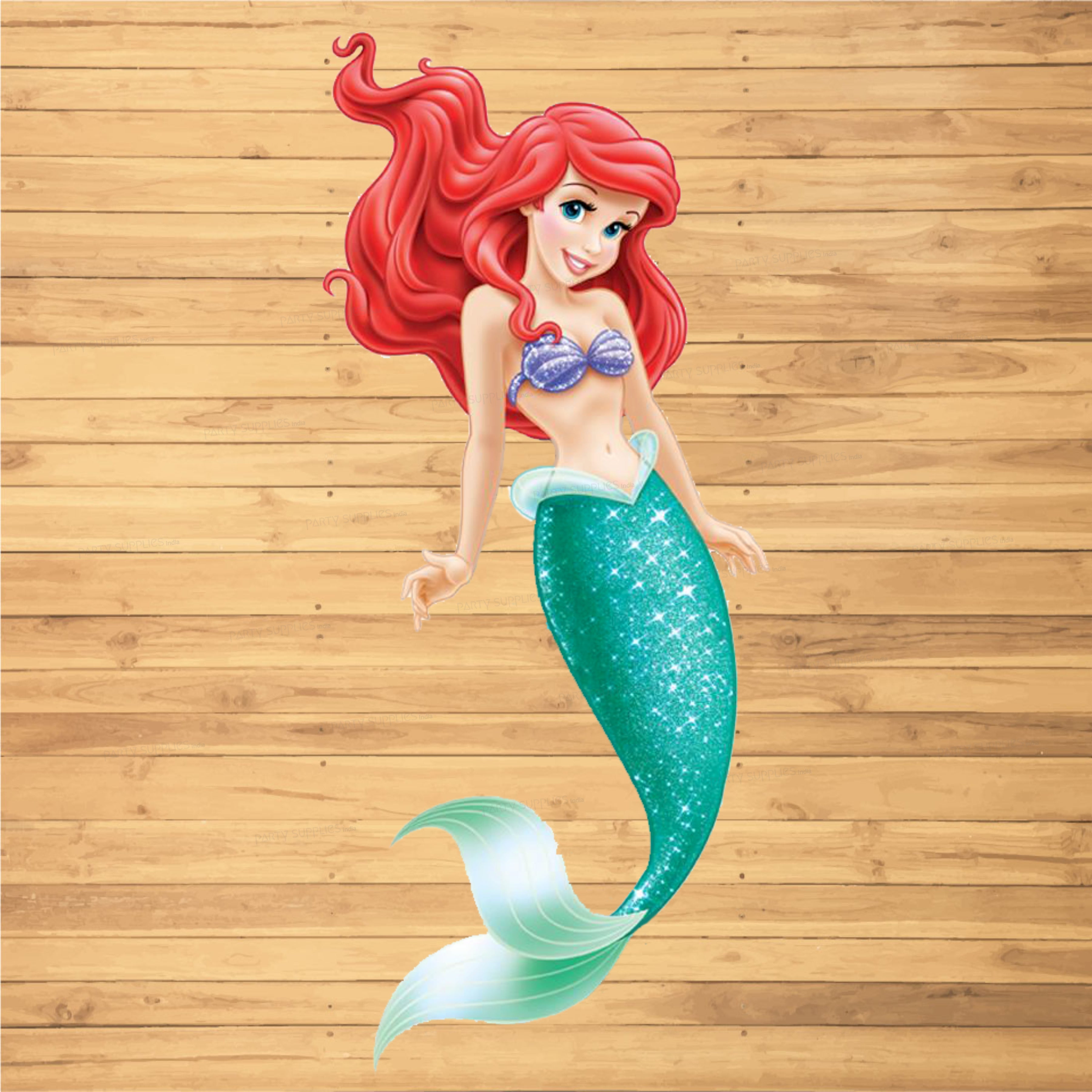 Mermaid Theme Semi-Girl Cutout
