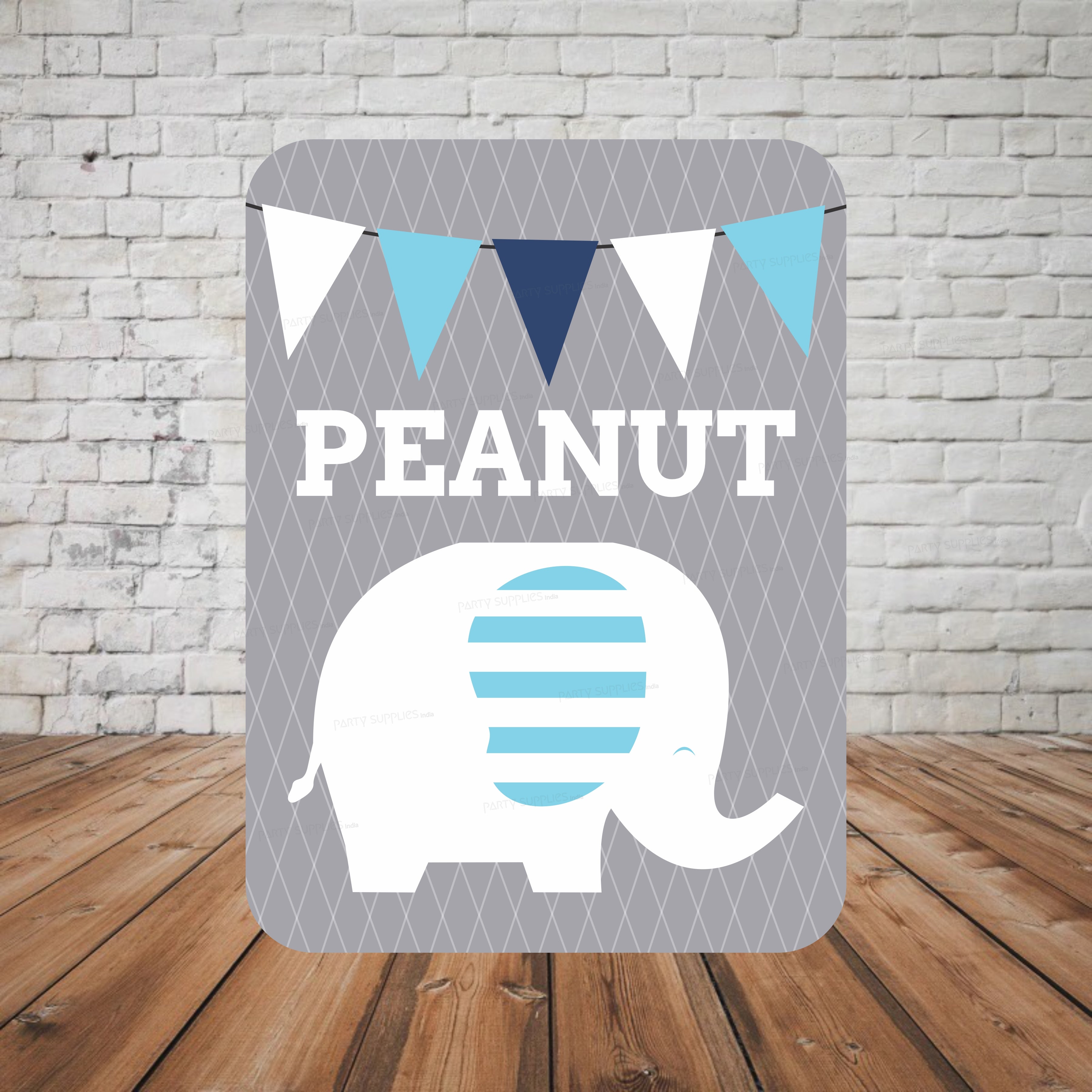 Blue Elephant Theme Cutout BLE-02