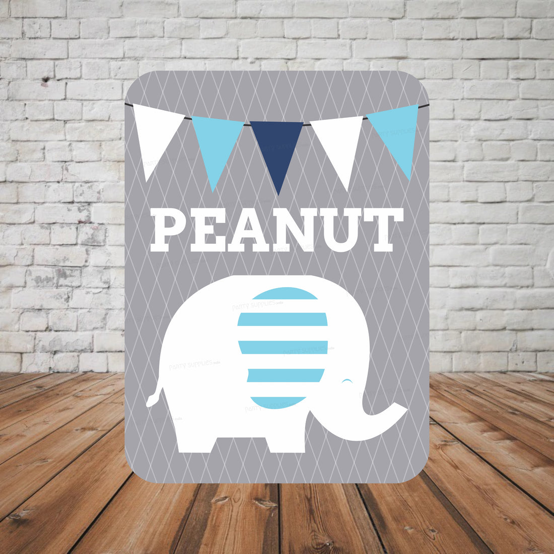 Blue Elephant Theme Cutout BLE-02