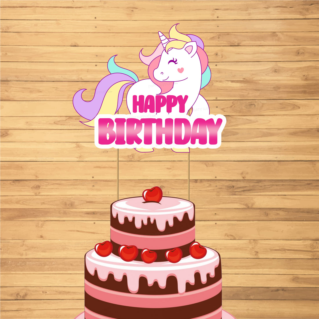 Unicorn Theme Cake Topper