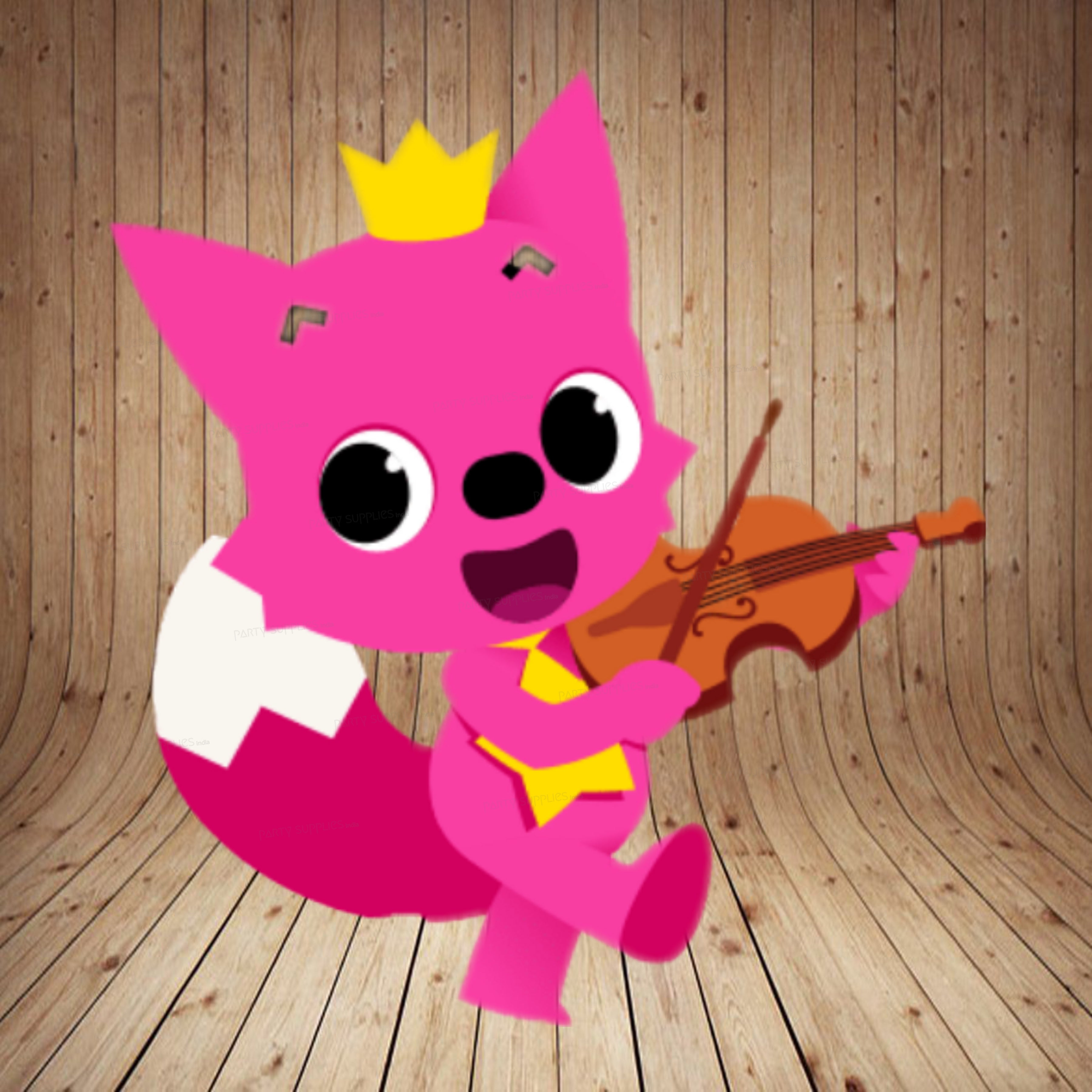 Shark Theme Boy with Guitar in Hand Cutout