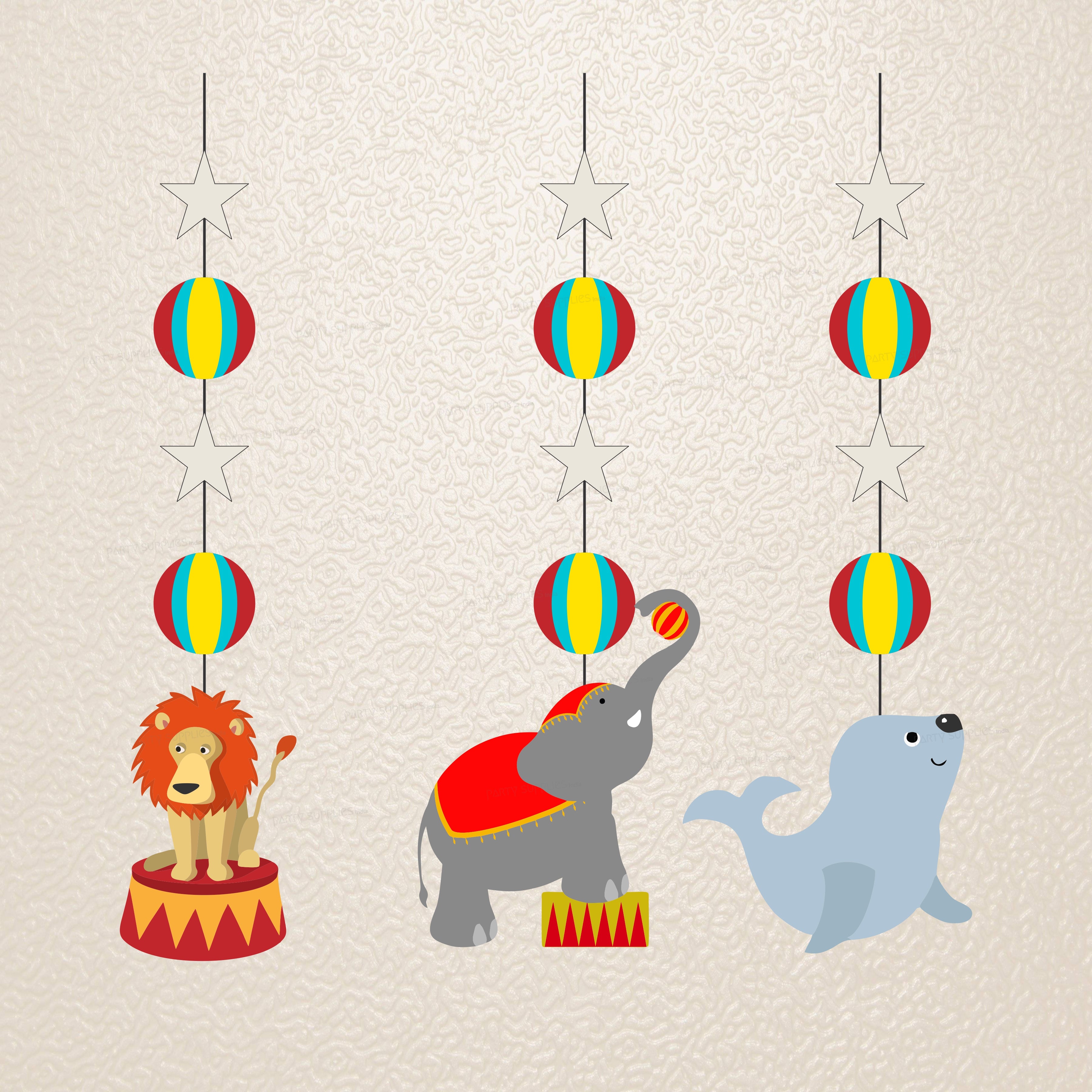 PSI Circus Theme Personalized Hanging