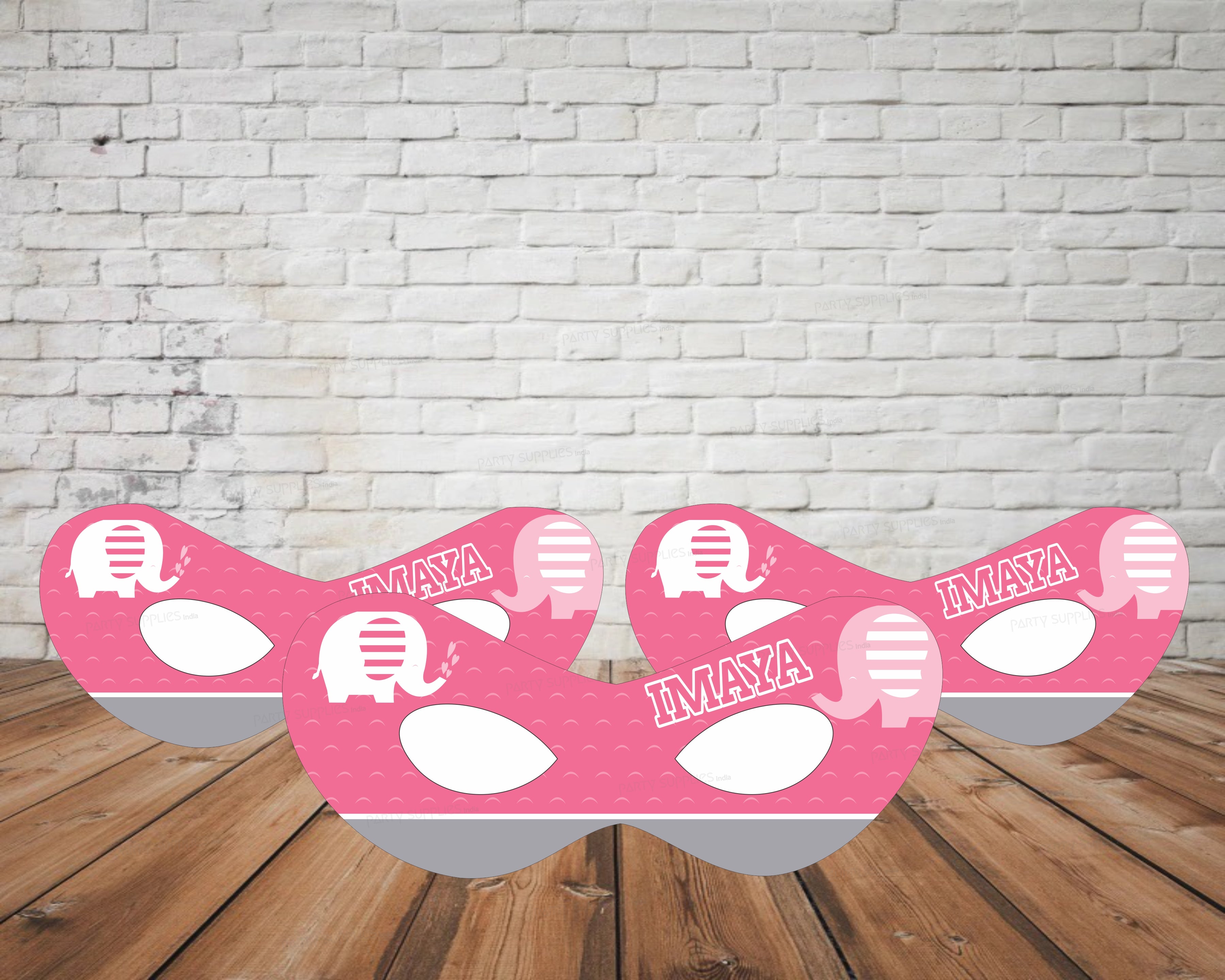 Pink Elephant Theme Eye Mask