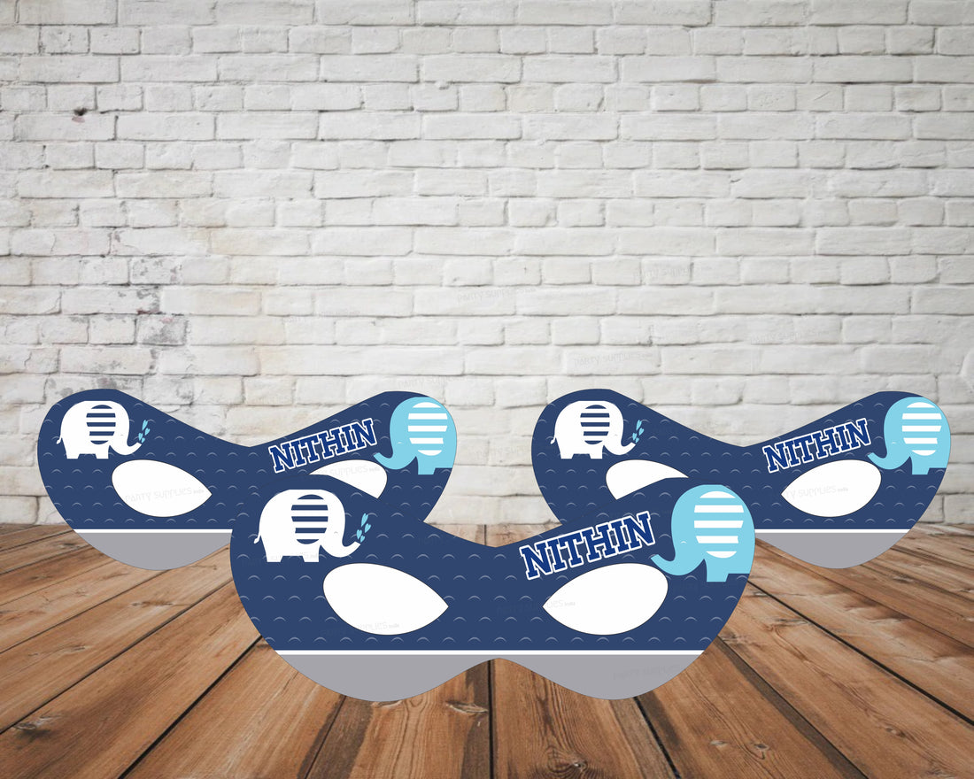 Blue Elephant Theme Eye Mask