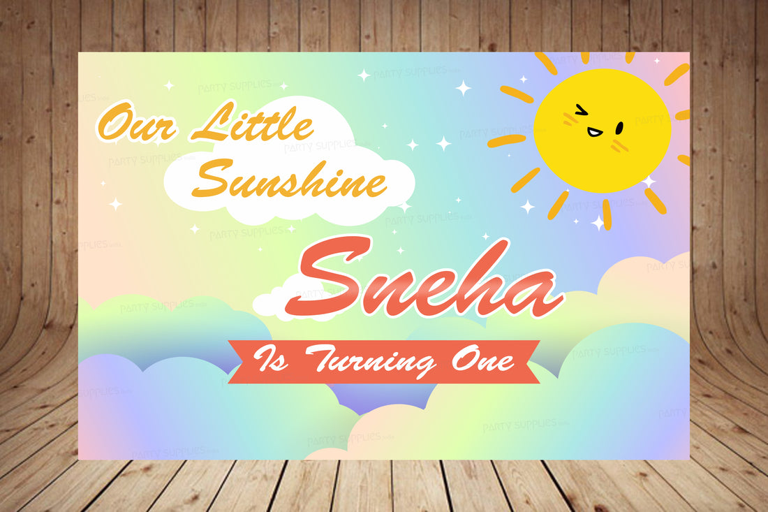 Sunshine Theme Girl Customized Backdrop