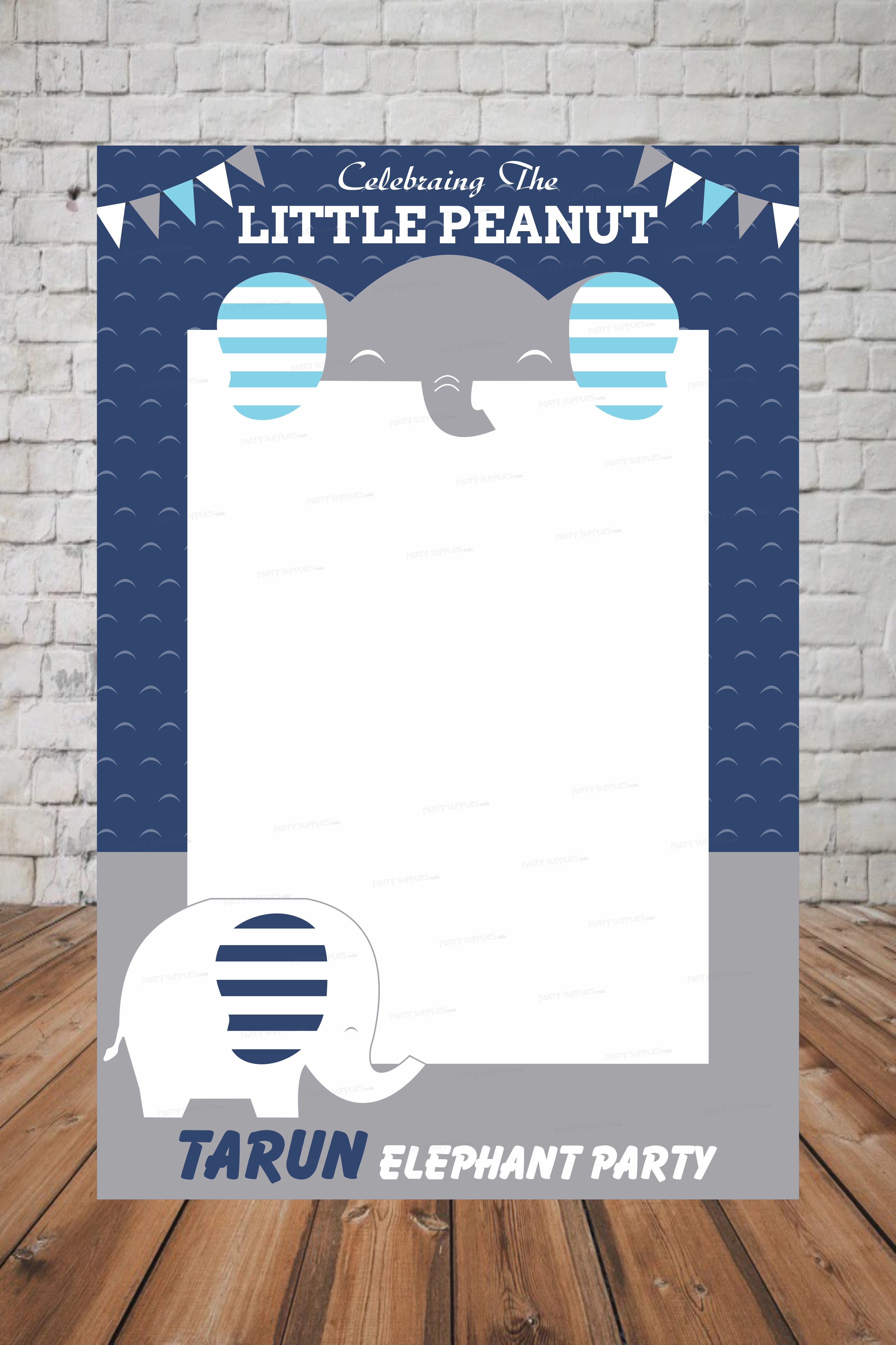 Blue Elephant Theme Customized Photobooth