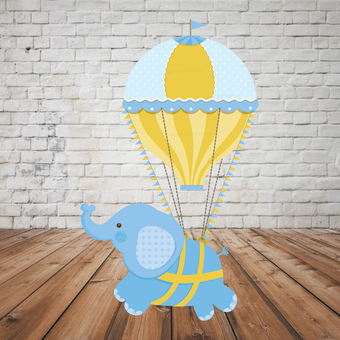 Hot Air Theme Boy with Elephant Cutout