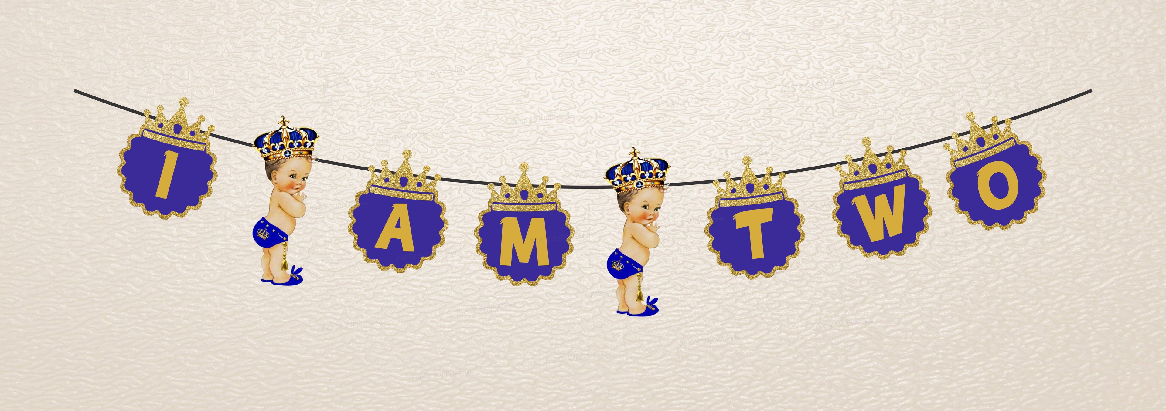 Prince Theme Personalized with Baby Age Hanging