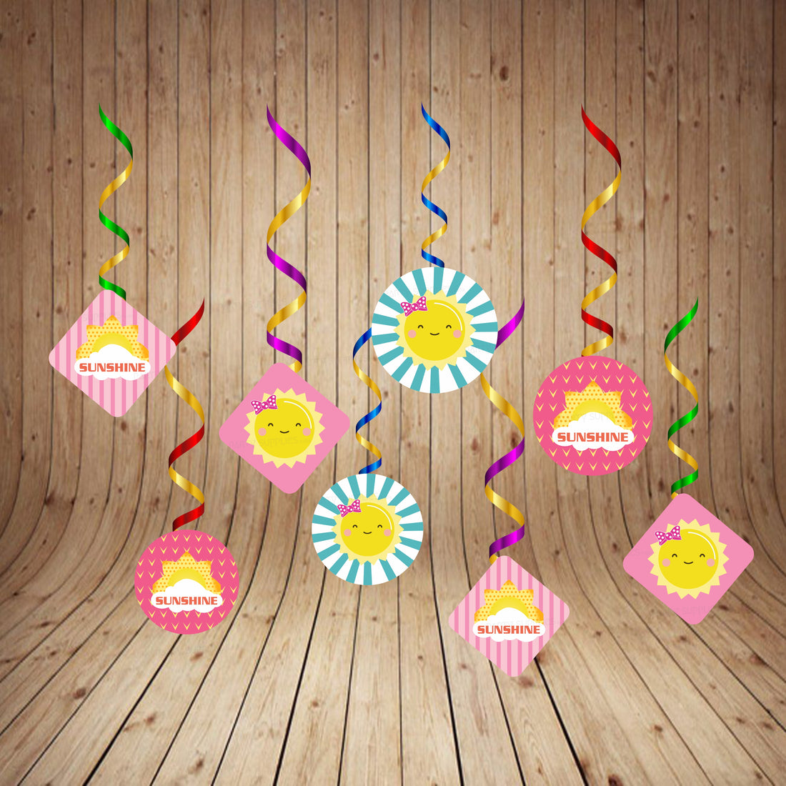 Sunshine Theme Girl Swirls