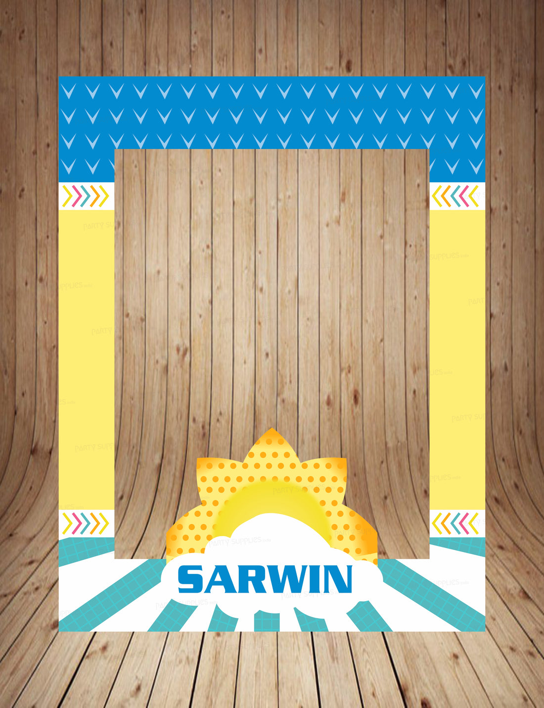 Sunshine Theme Boy Personalized with Name Photobooth