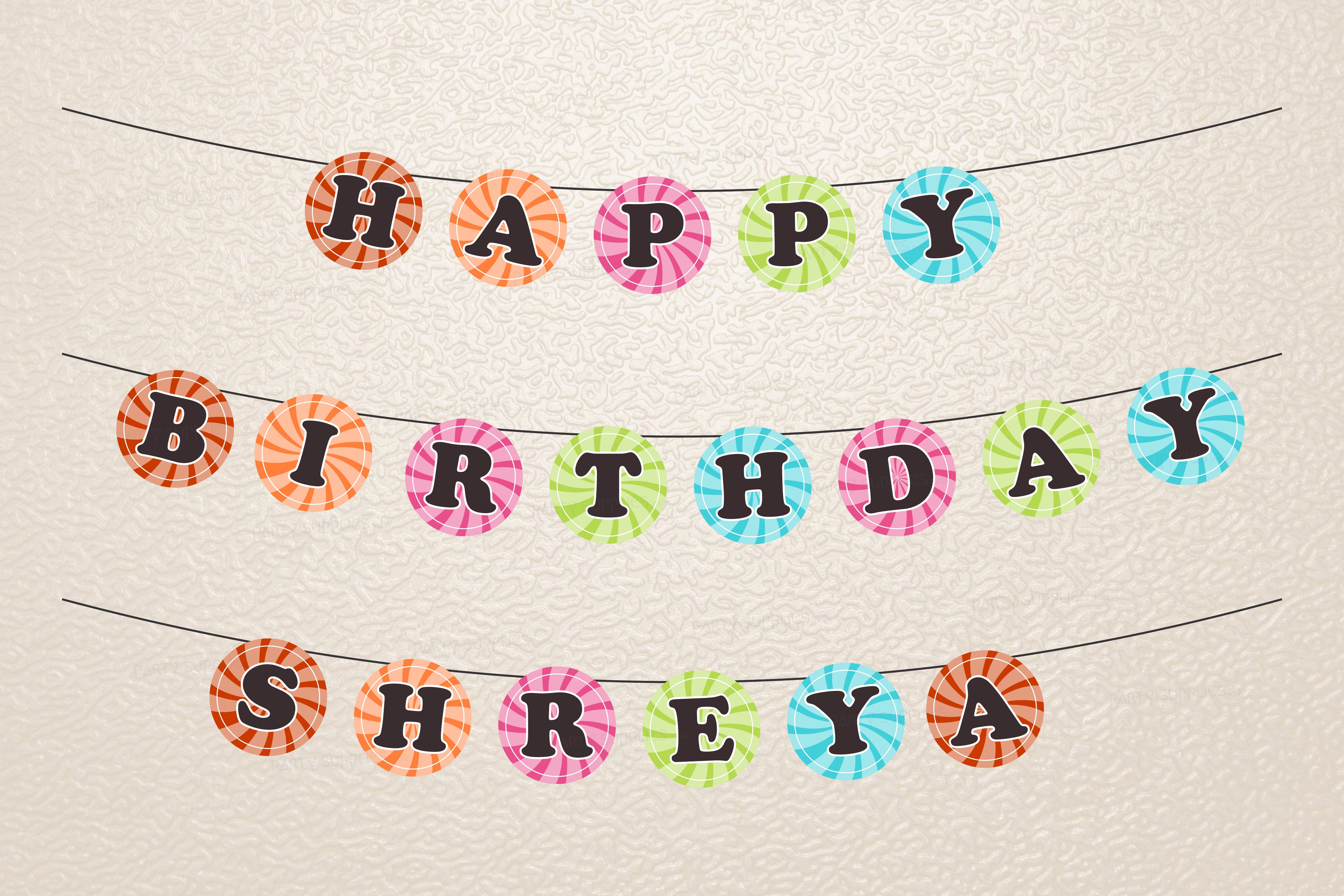 Candy Circle Theme Hanging