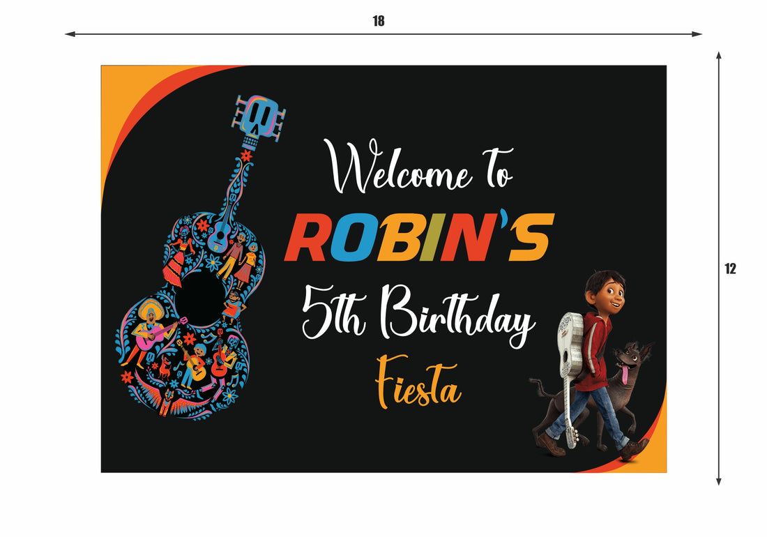 Coco Theme Personalized Welcome Board