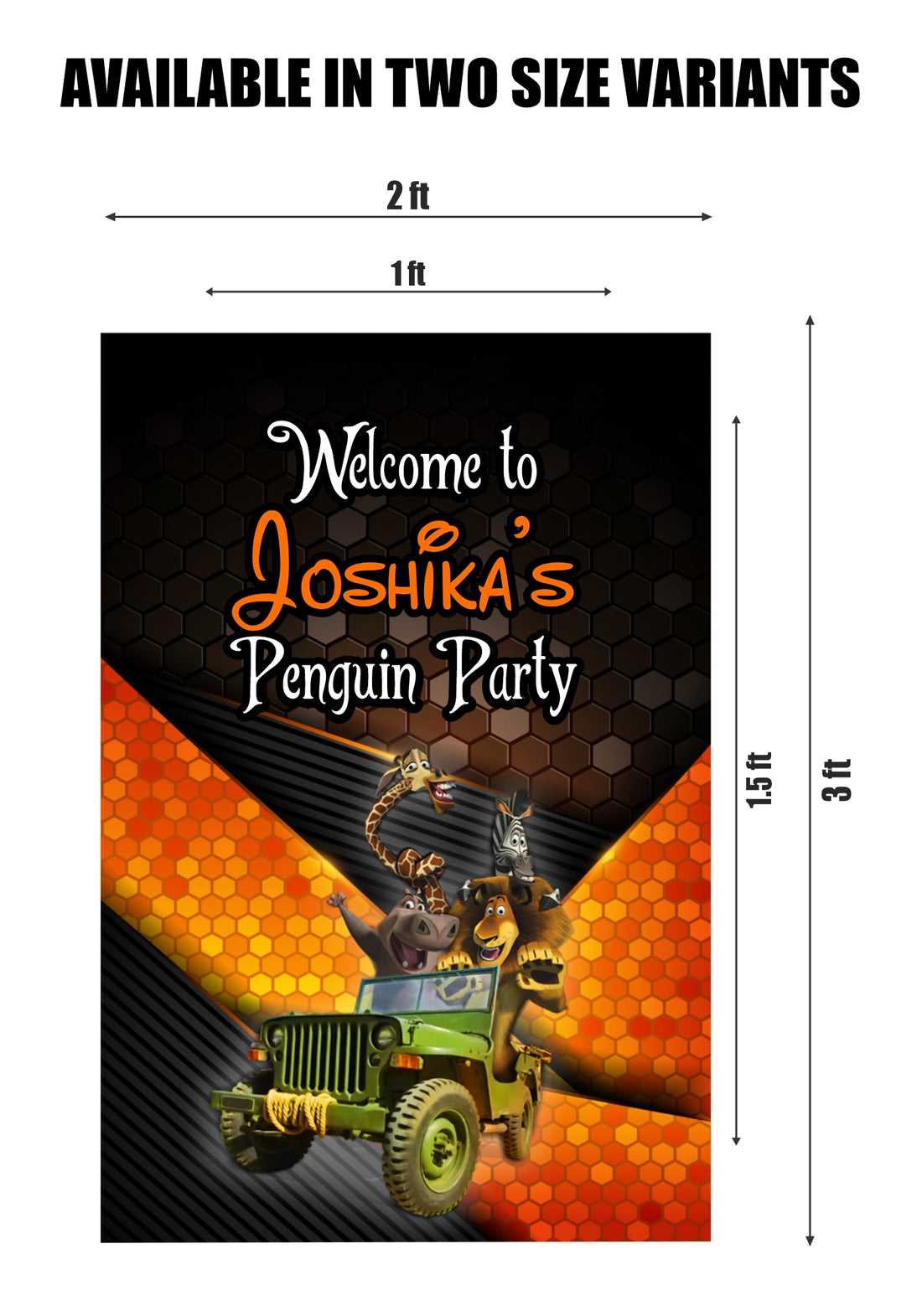 Penguin Theme Customized Welcome Board
