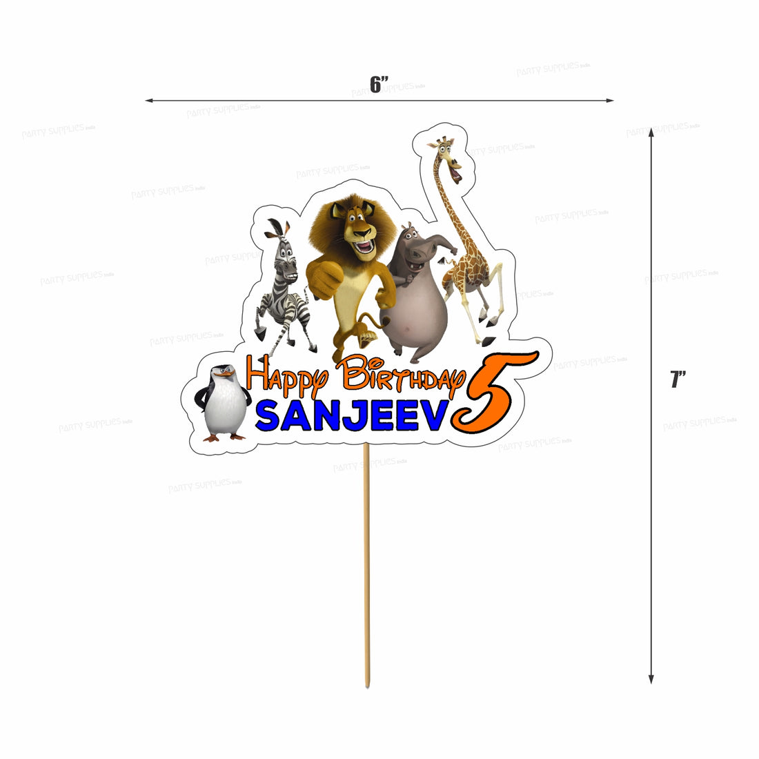 Penguin Theme Customized Cake Topper