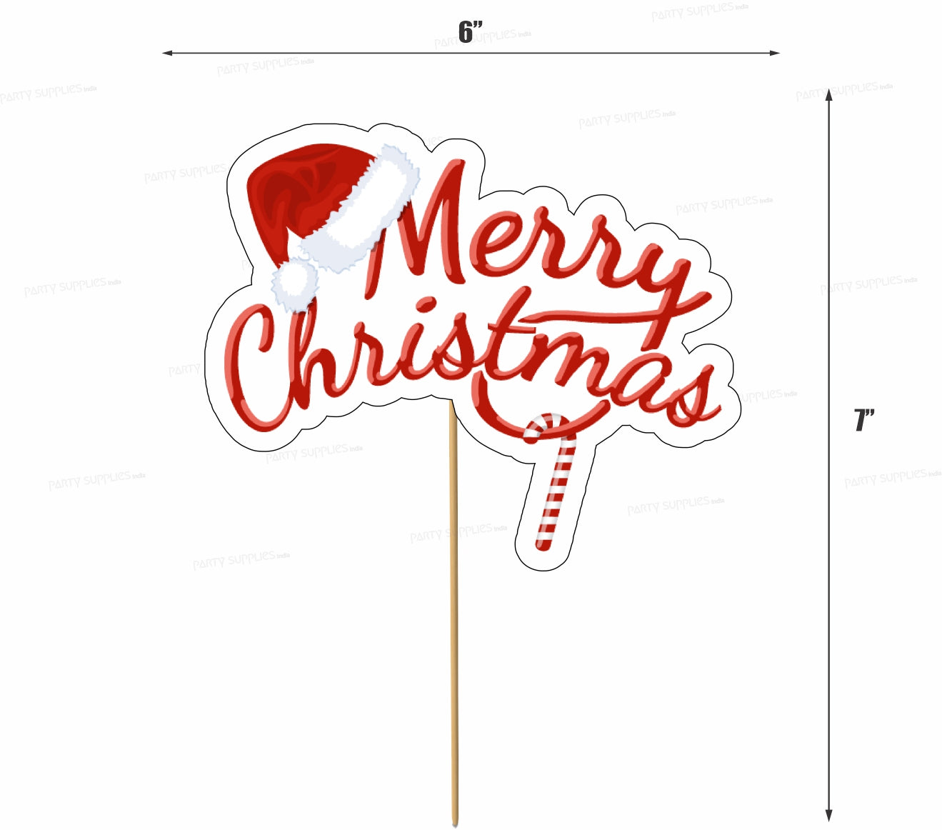 PSI Christmas Theme Cake Topper - 02