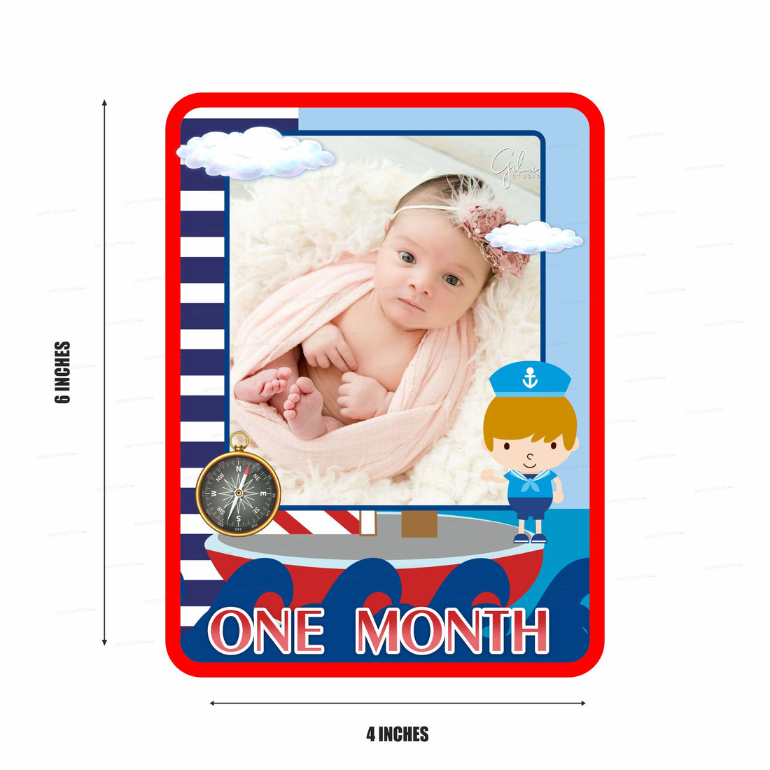 Sailor Theme 12 Months Photo Banner