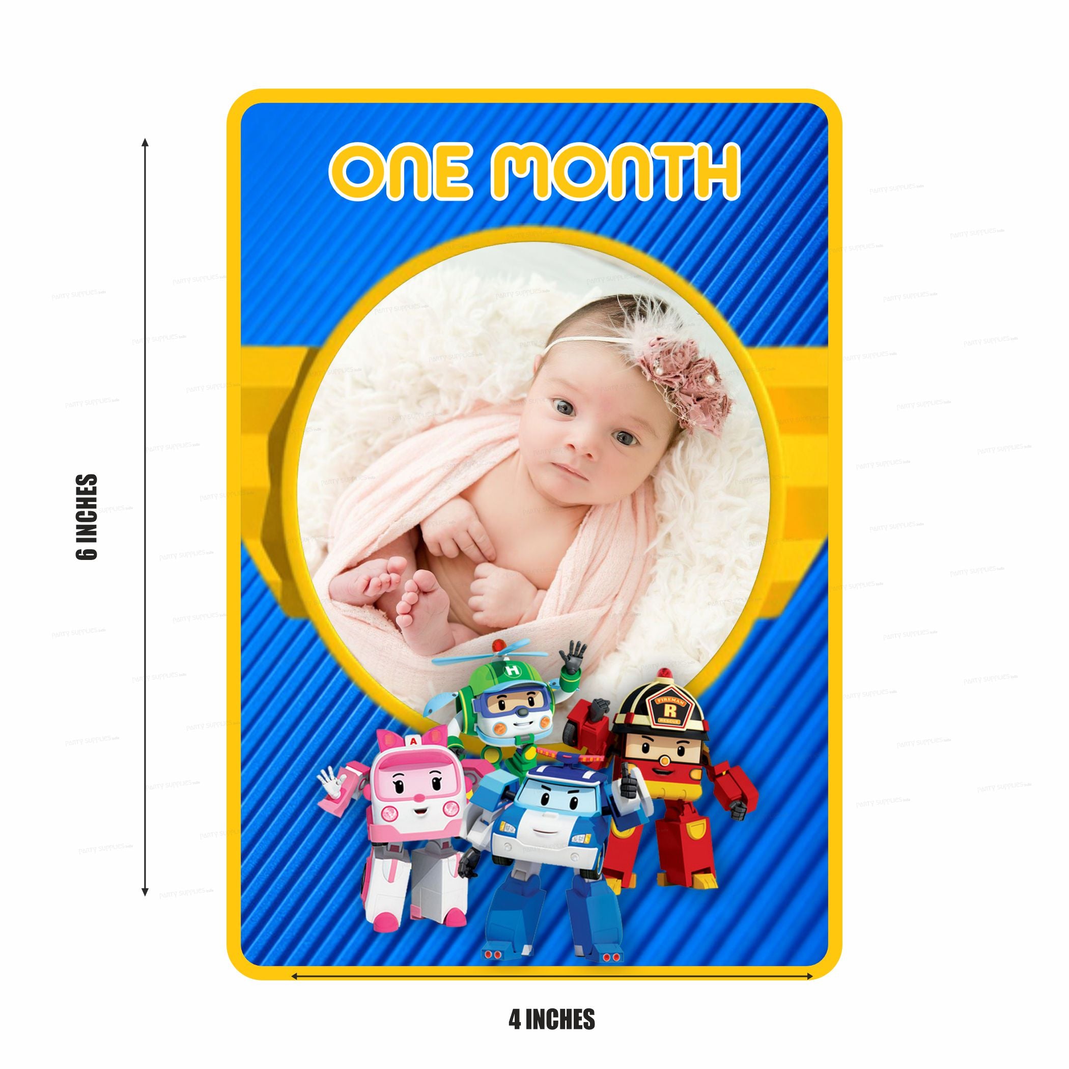 Robo Poli Theme 12 Months Photo Banner