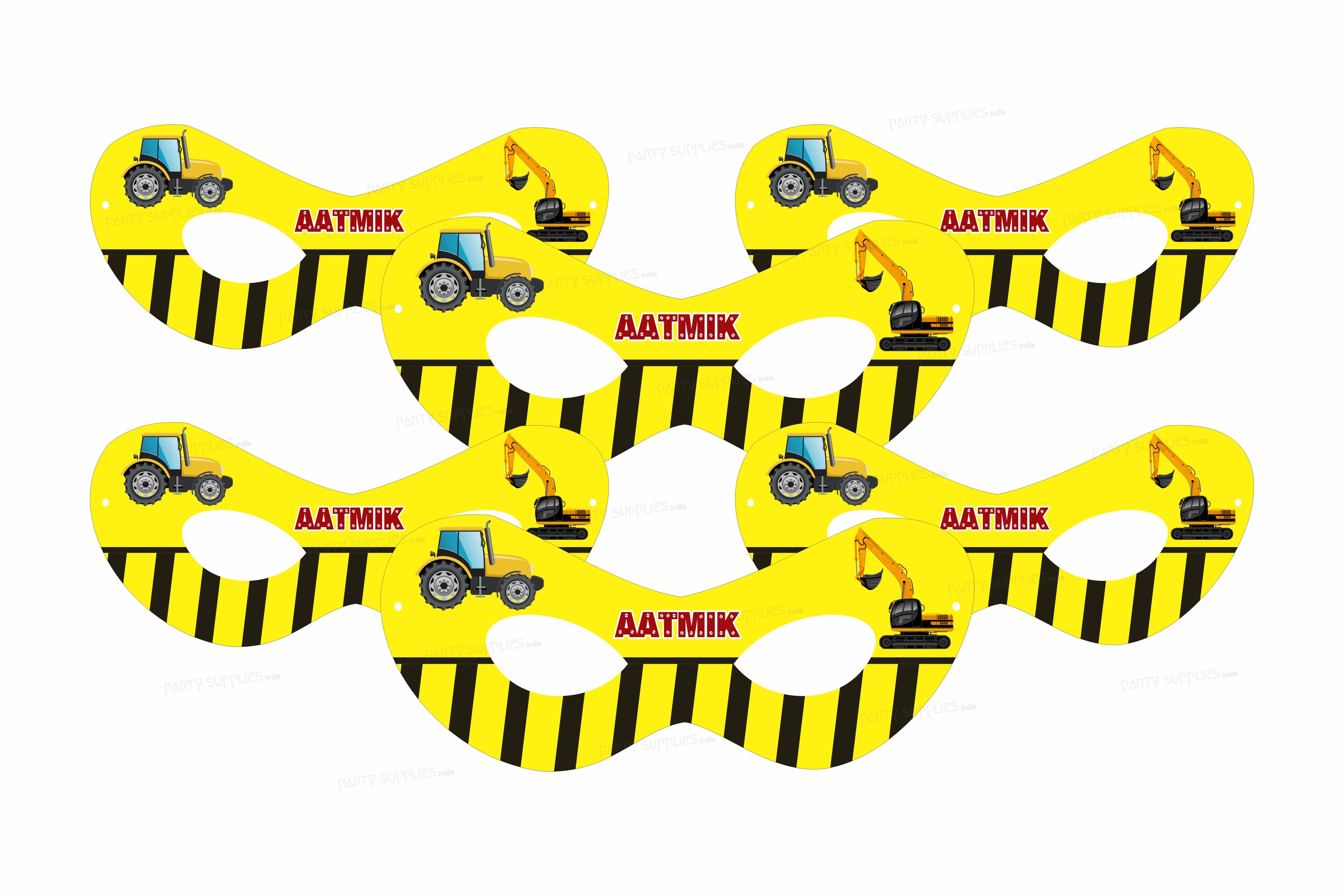 Construction Theme Eye Mask