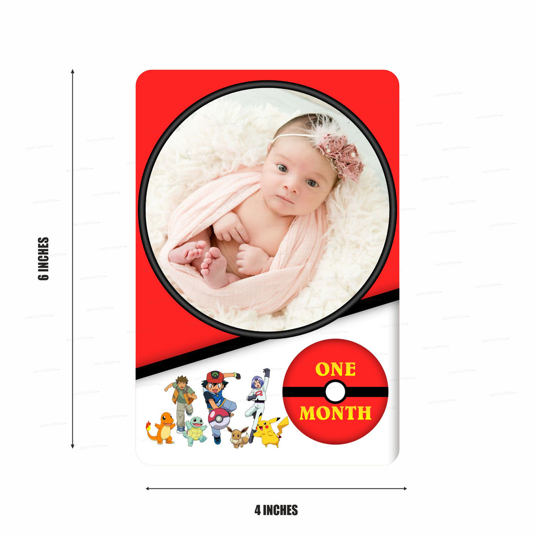 Pokemon Theme 12 Months Photo Banner