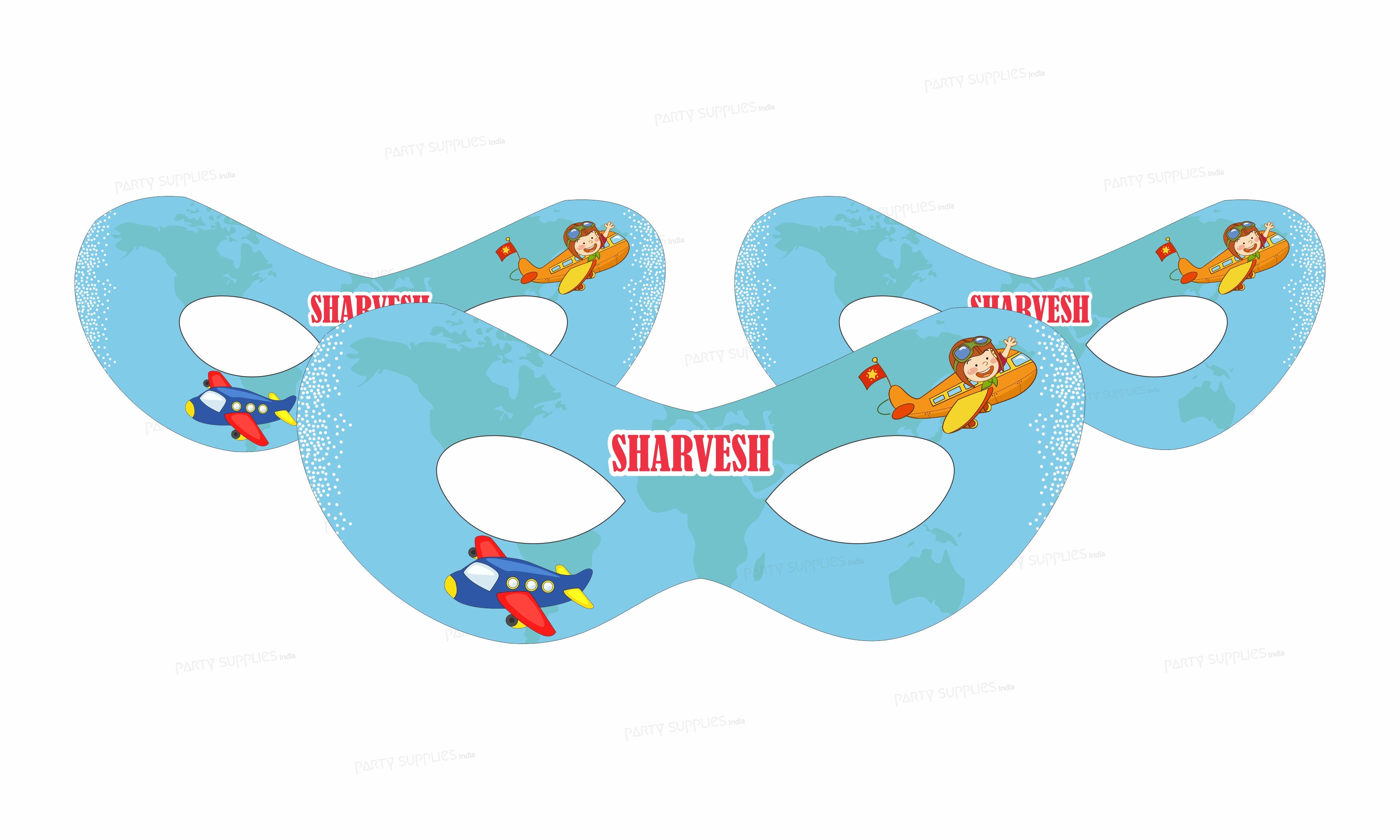 Aeroplane Theme Customized Eye Mask