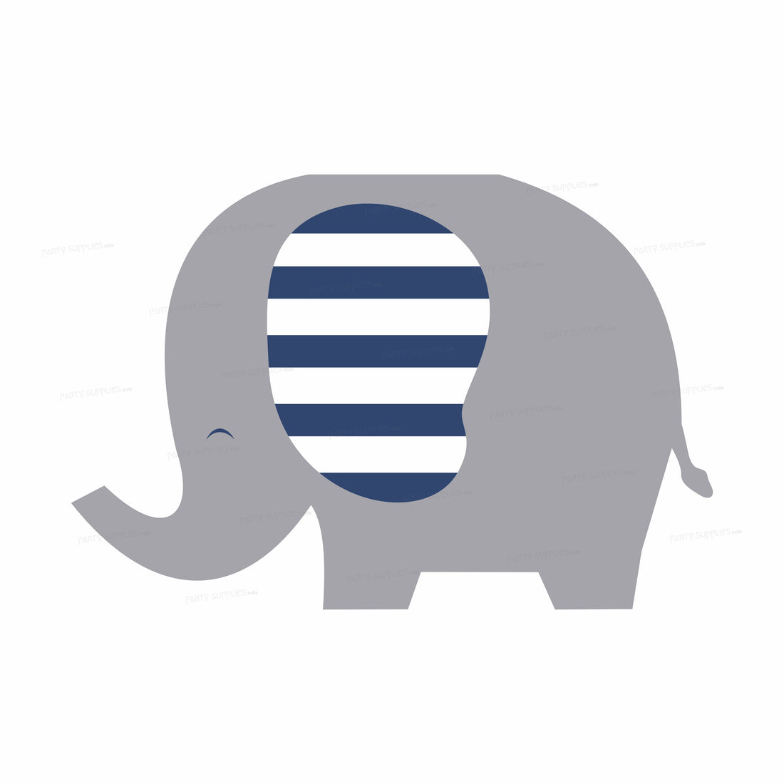 Blue Elephant Theme Cutout BLE-07