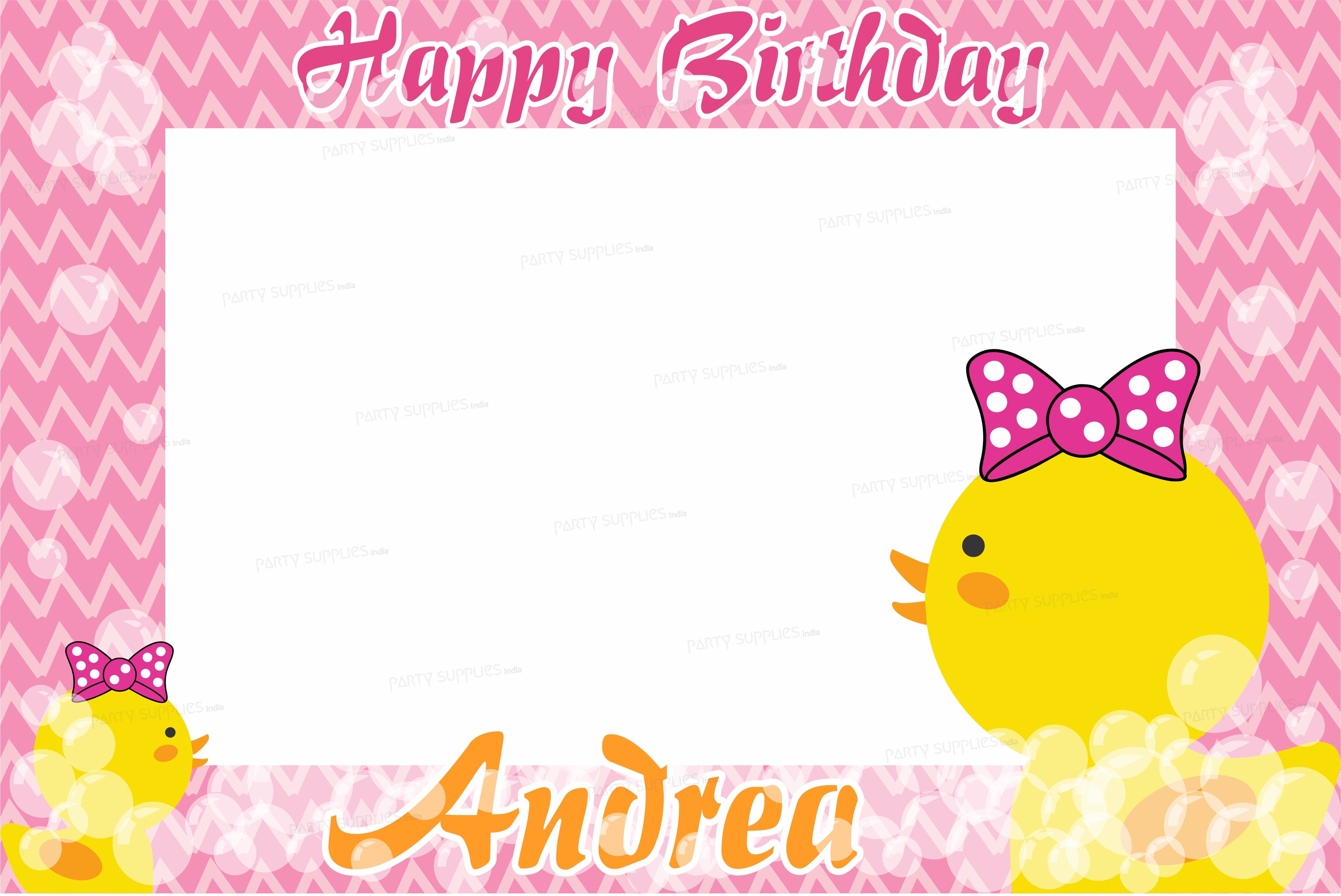 Duck Theme Girl Photobooth