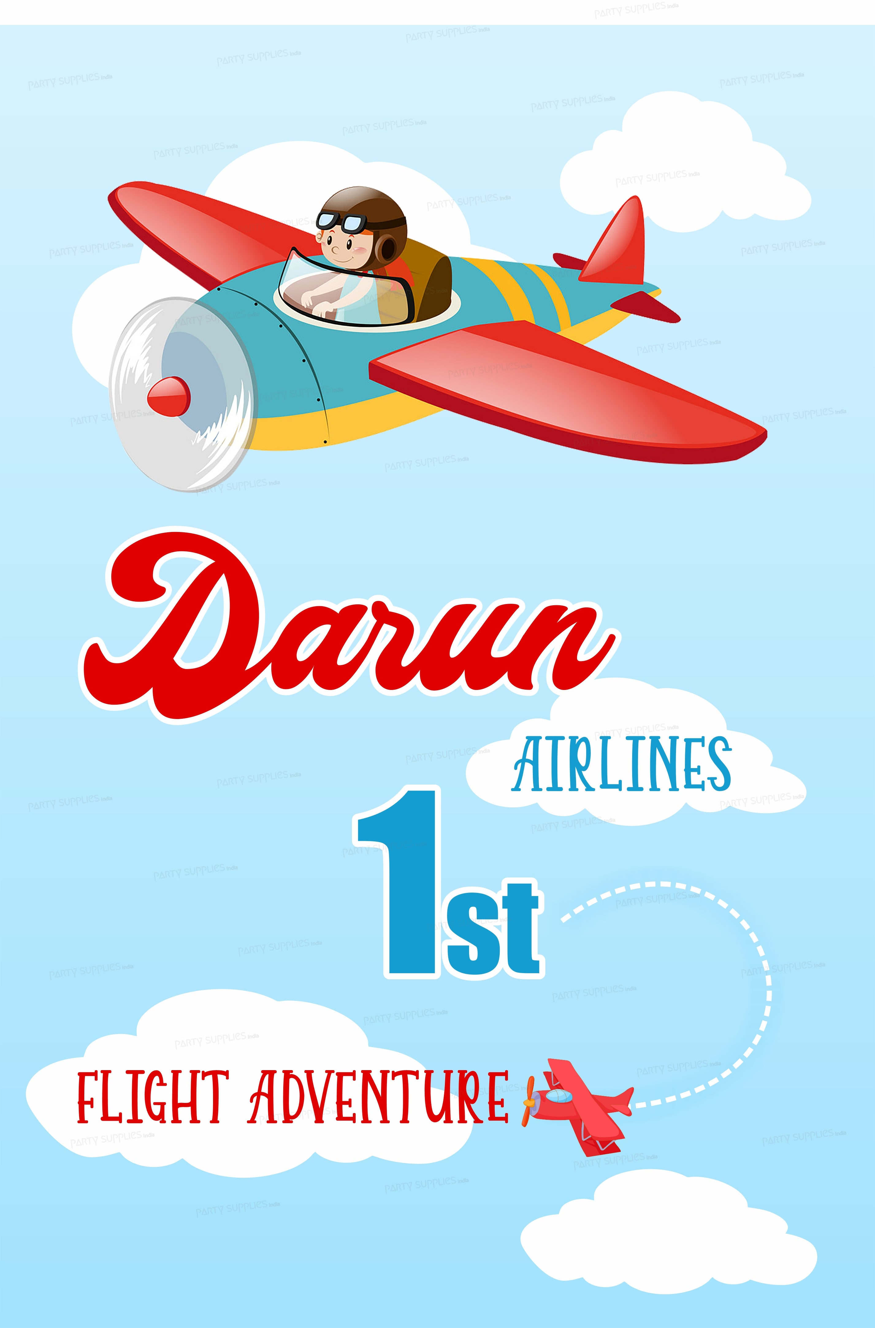 Aeroplane Theme Welcome Board