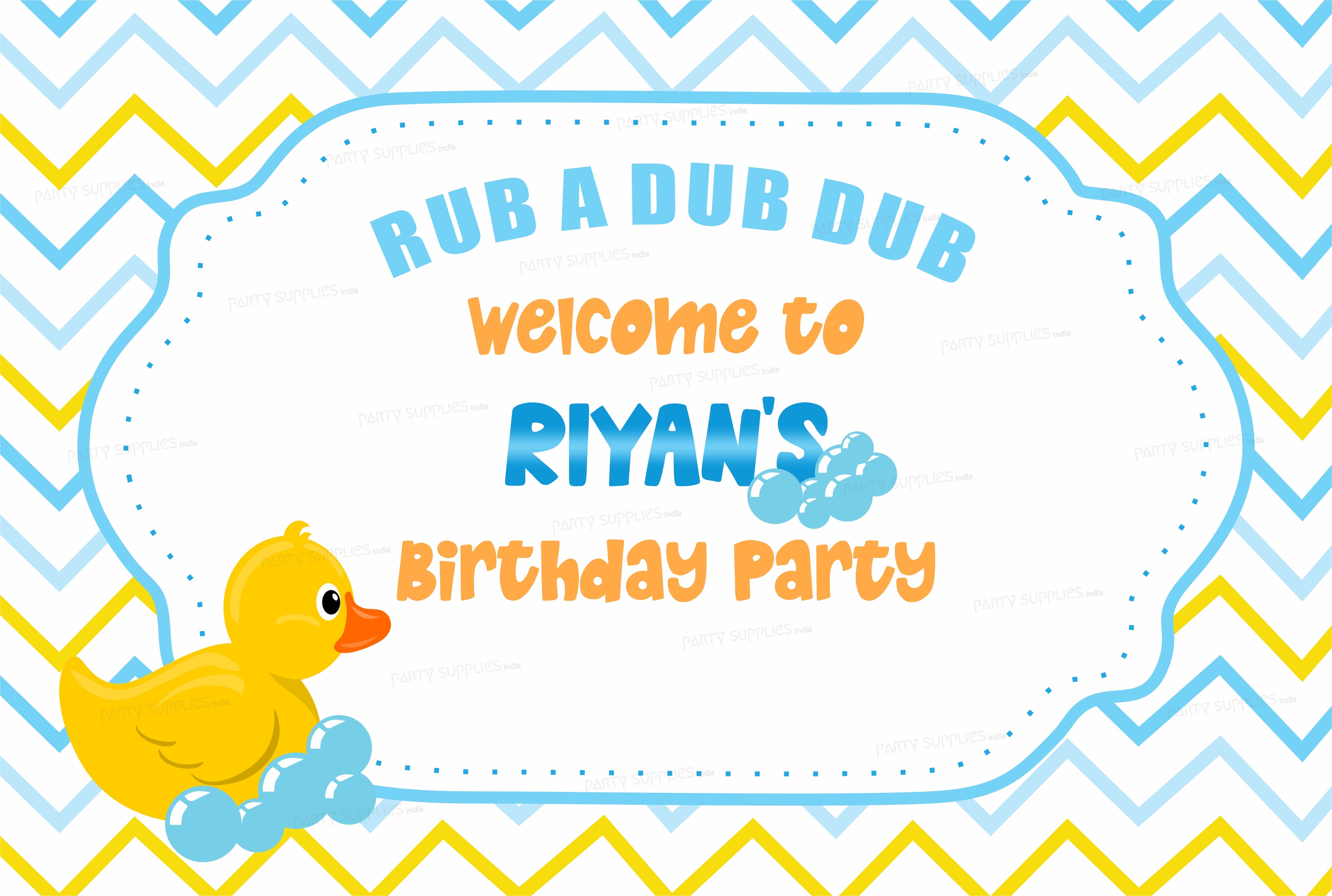 Duck Theme Boy Personalized Welcome Board