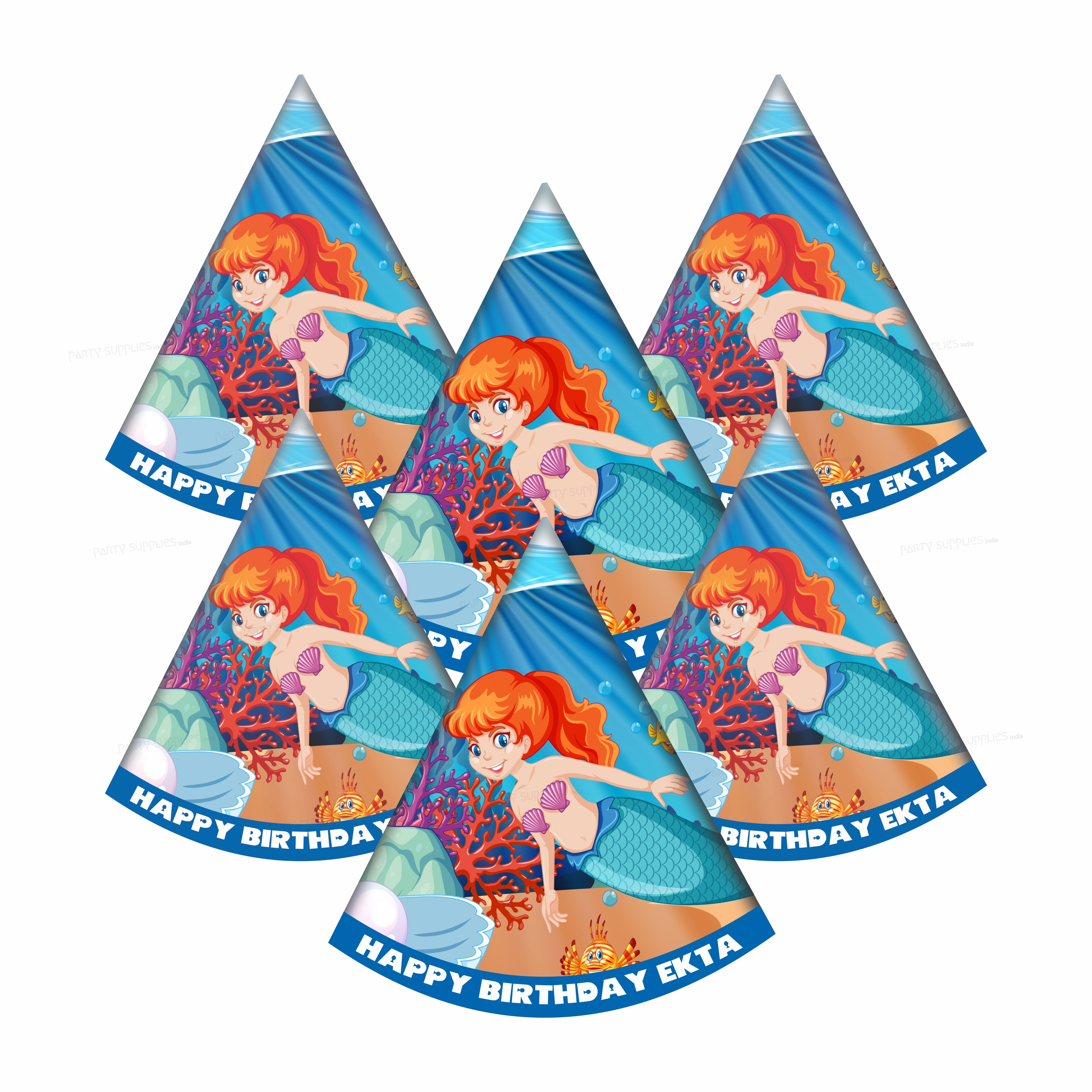 Mermaid Theme Personalized Hat