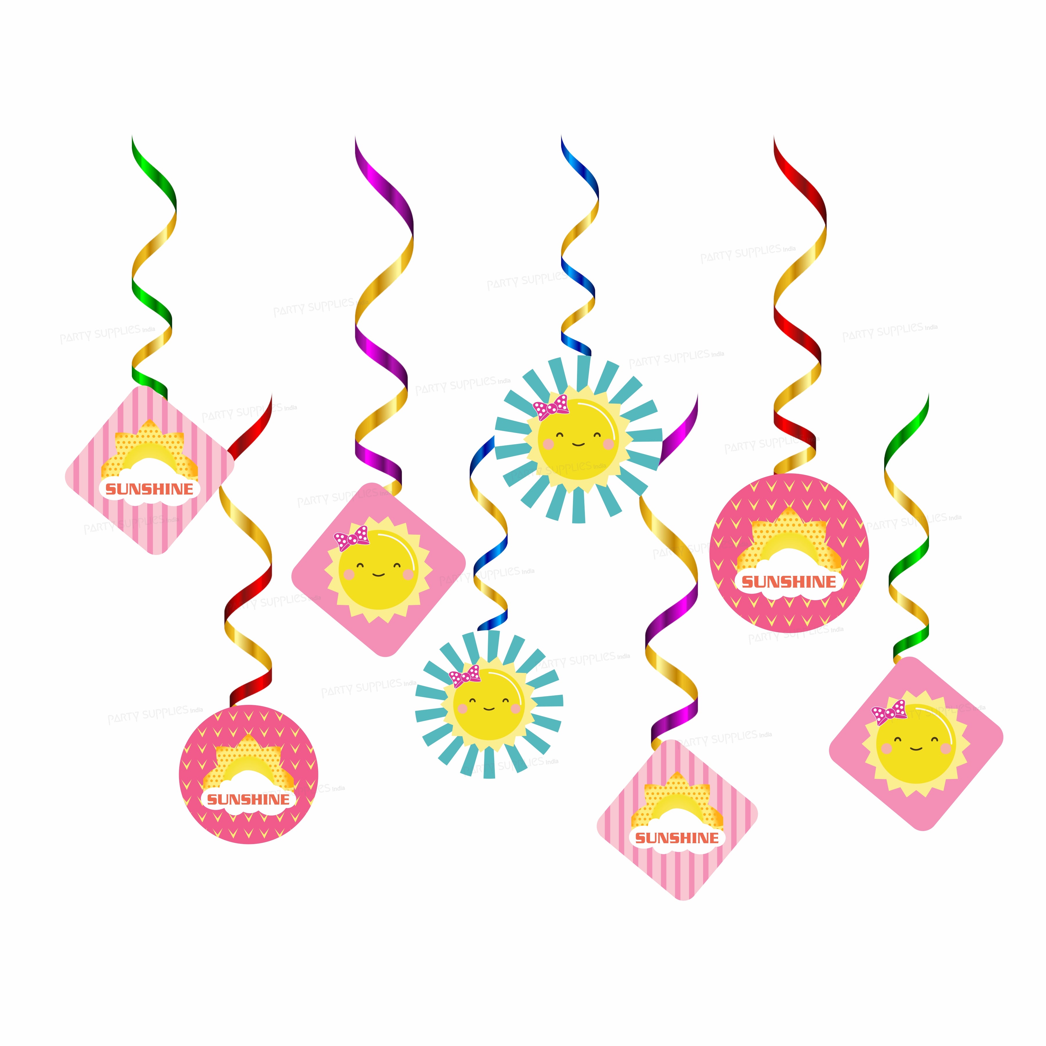 Sunshine Theme Girl Swirls