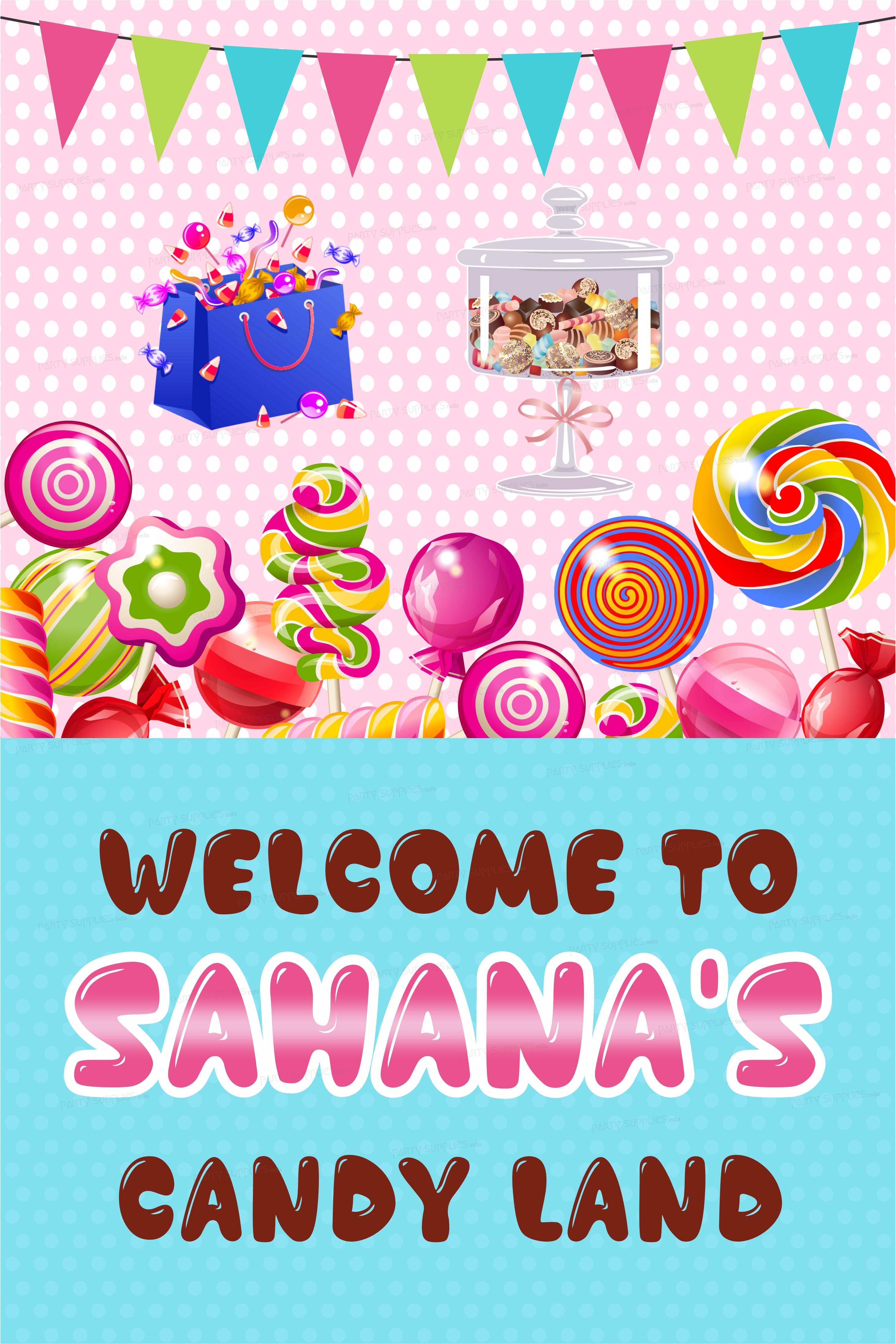 Candy Theme Welcome Board