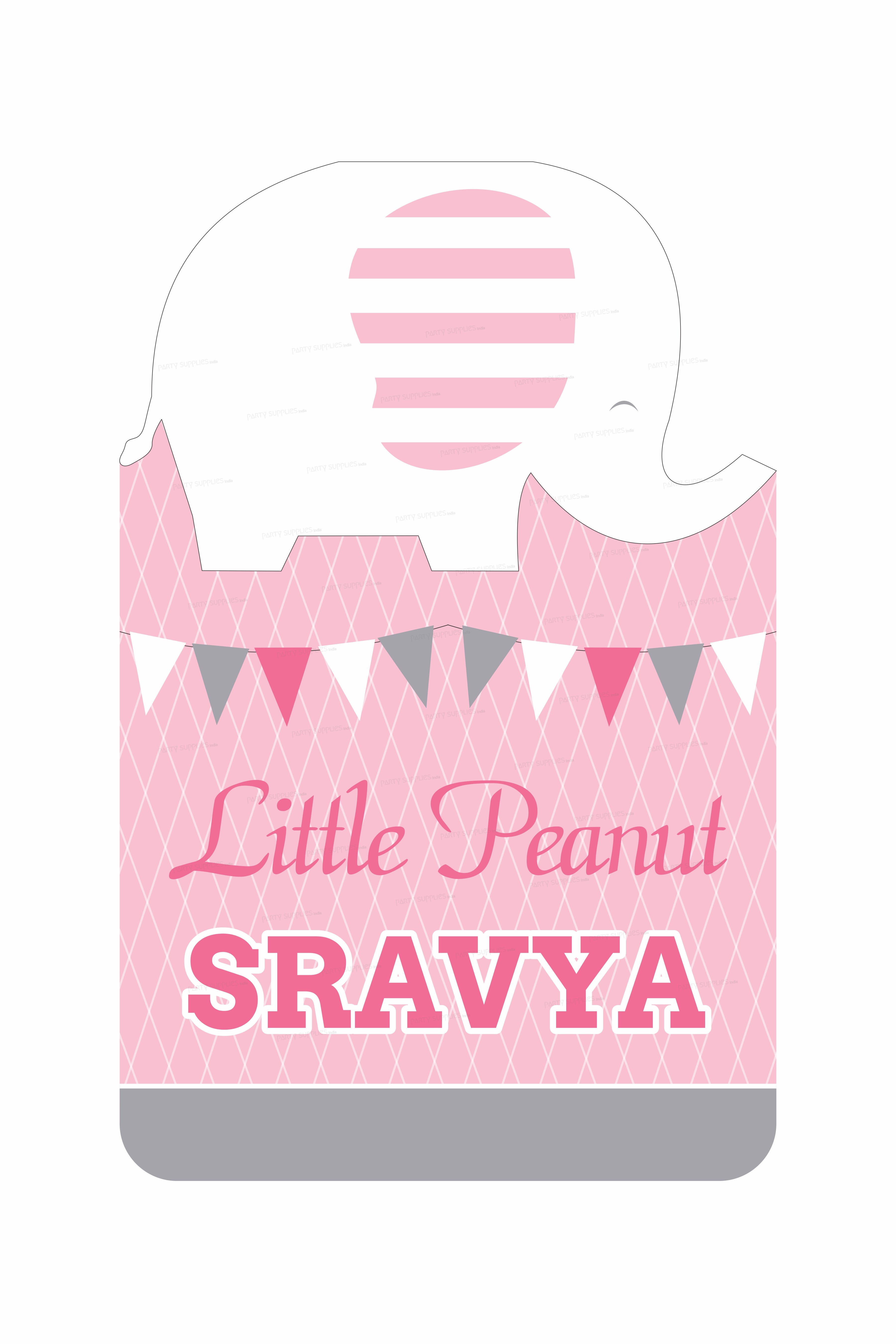 Pink Elephant Theme Welcome Board