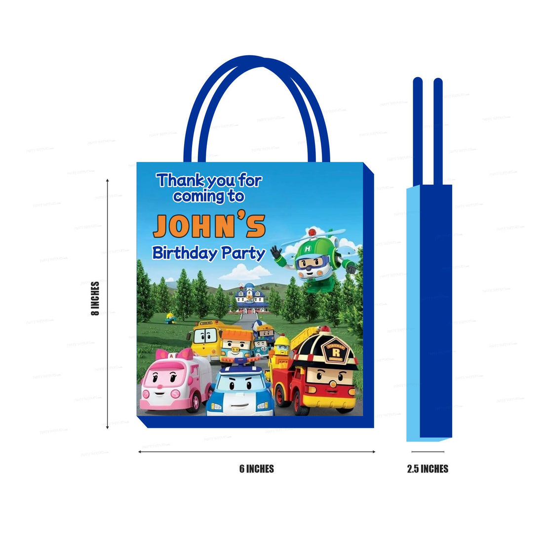 Robo Poli Theme Return Gift Bag