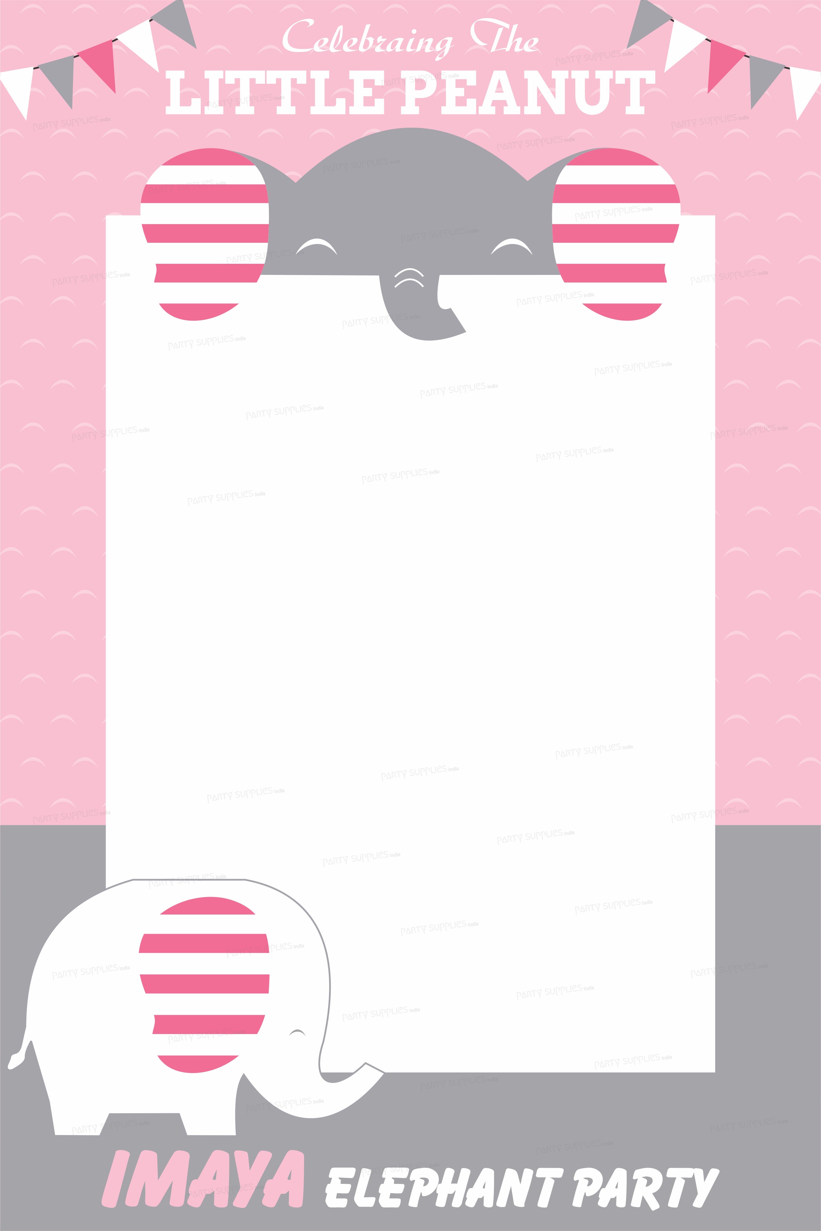 Pink Elephant Theme Customized Photobooth