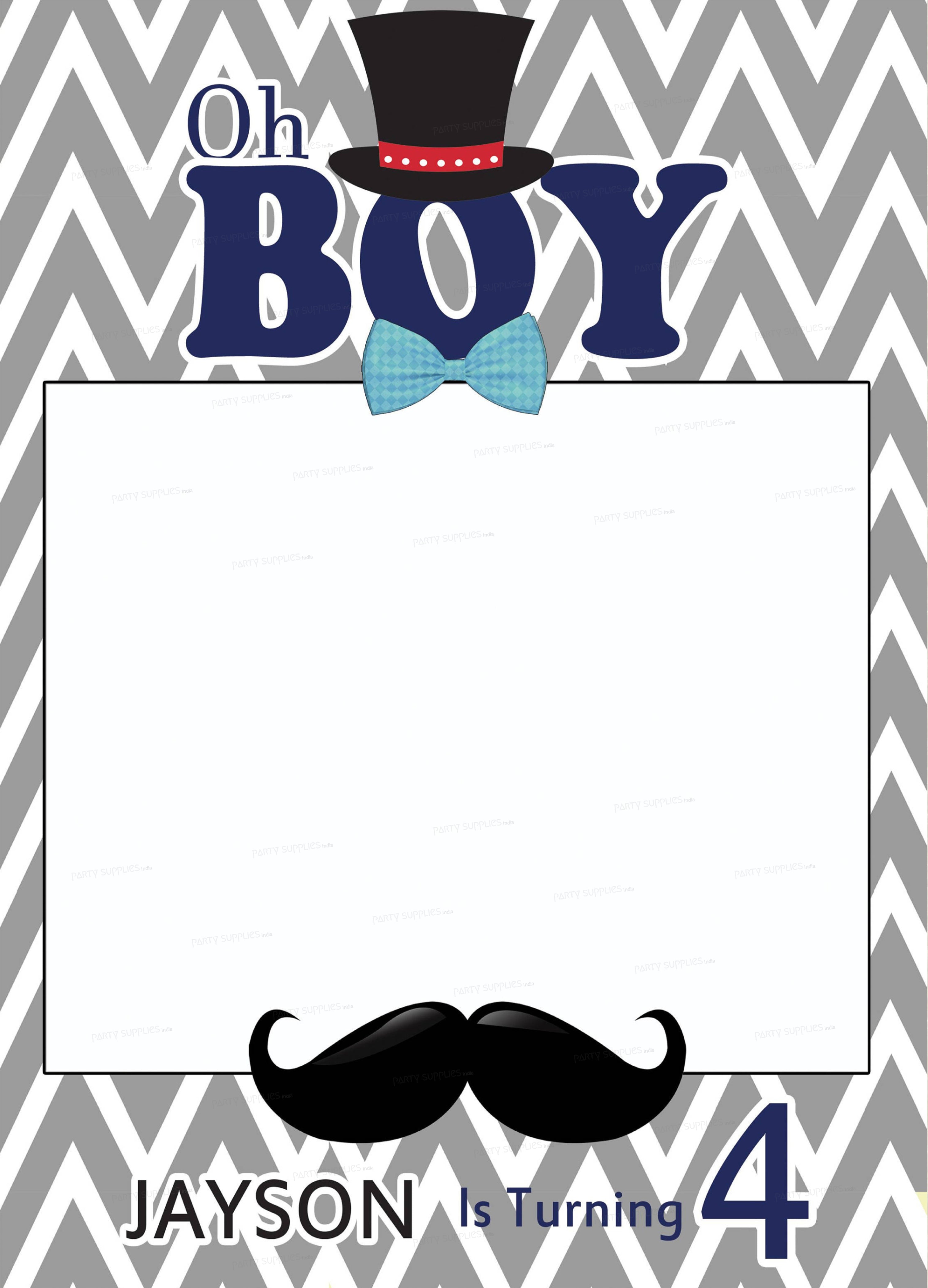 Little Man Theme Customized Photobooth