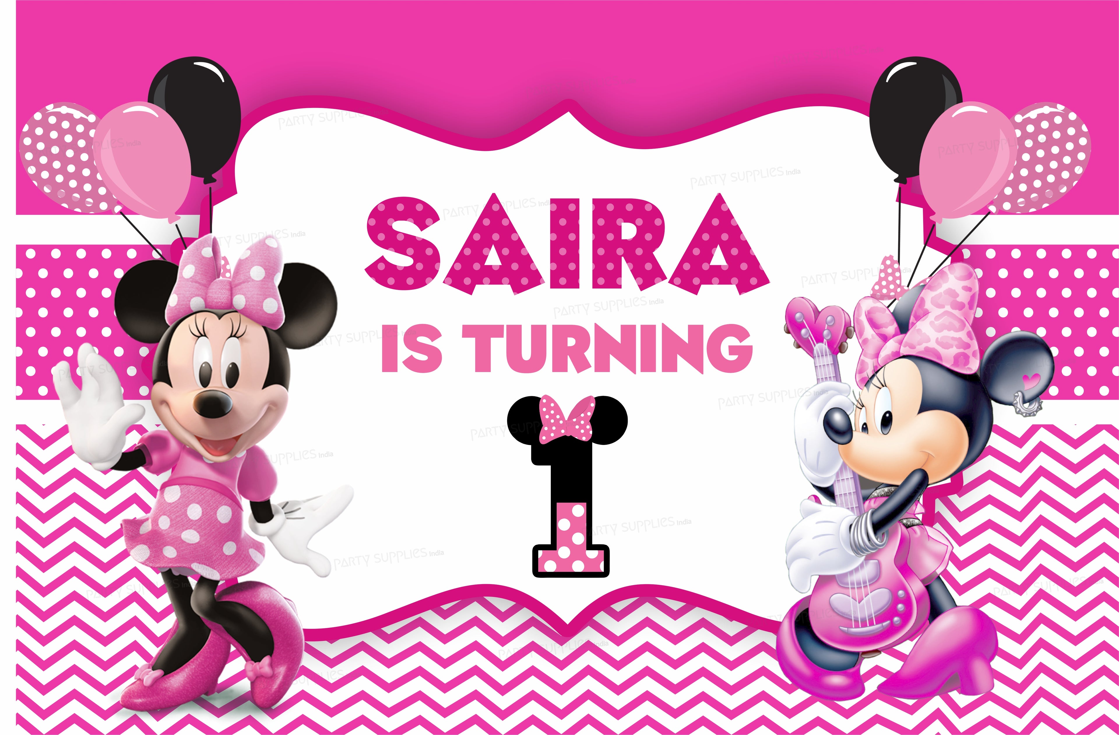 Minnie Mouse Theme Backdrop