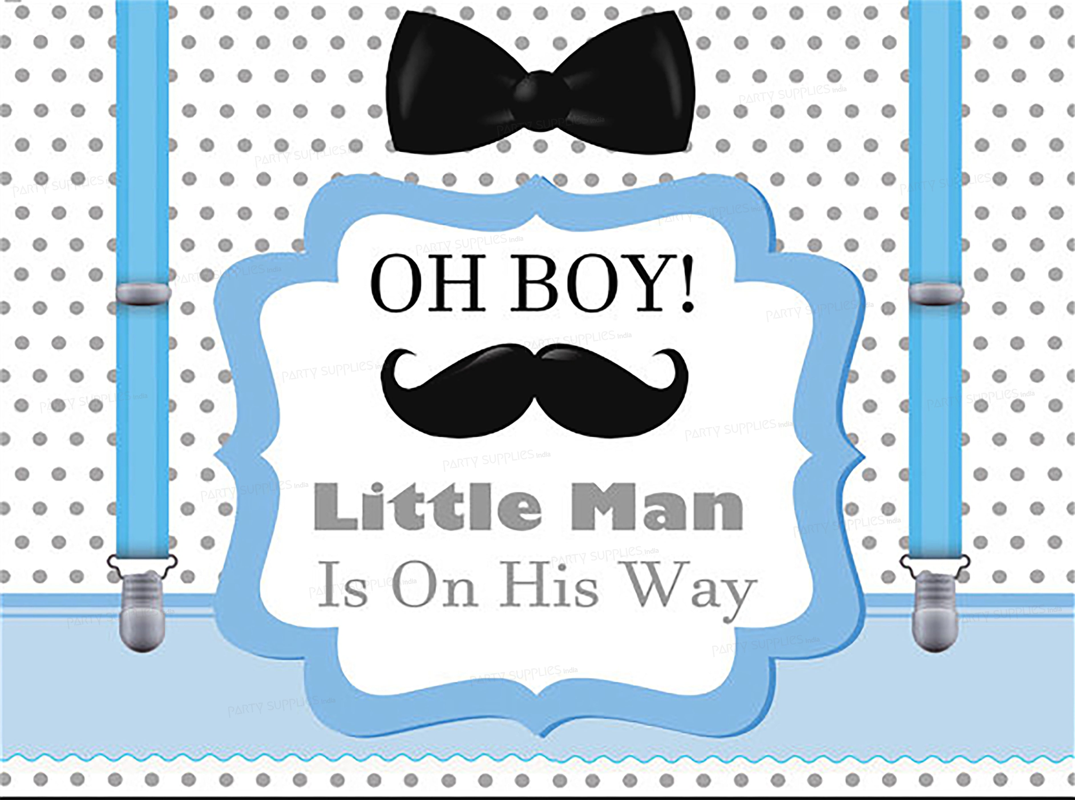 Little Man Theme Customized Backdrop