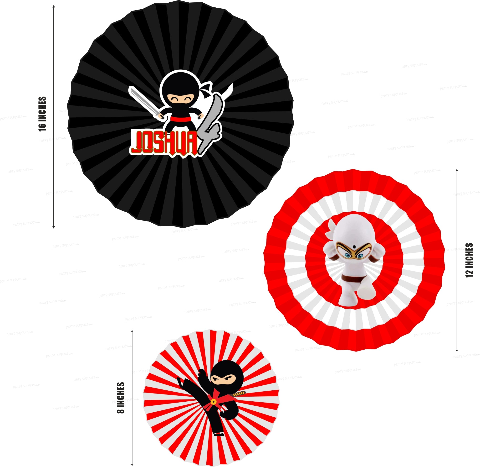 Ninja Theme Paper Fan