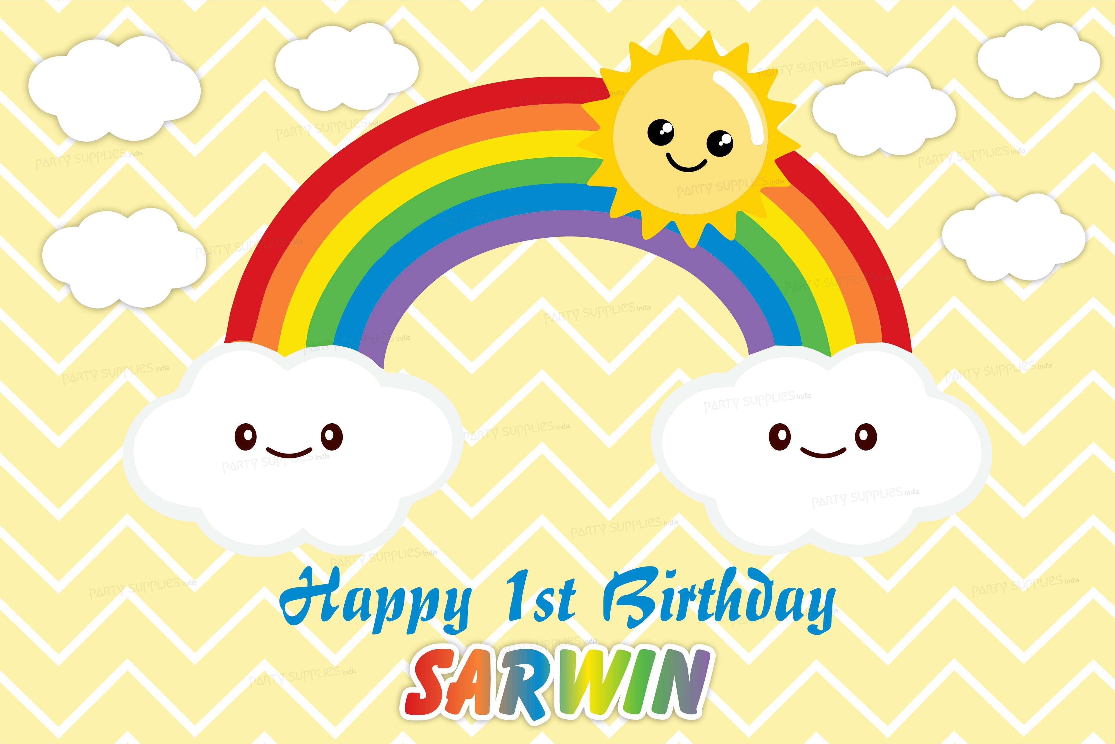 Sunshine Theme Boy Backdrop