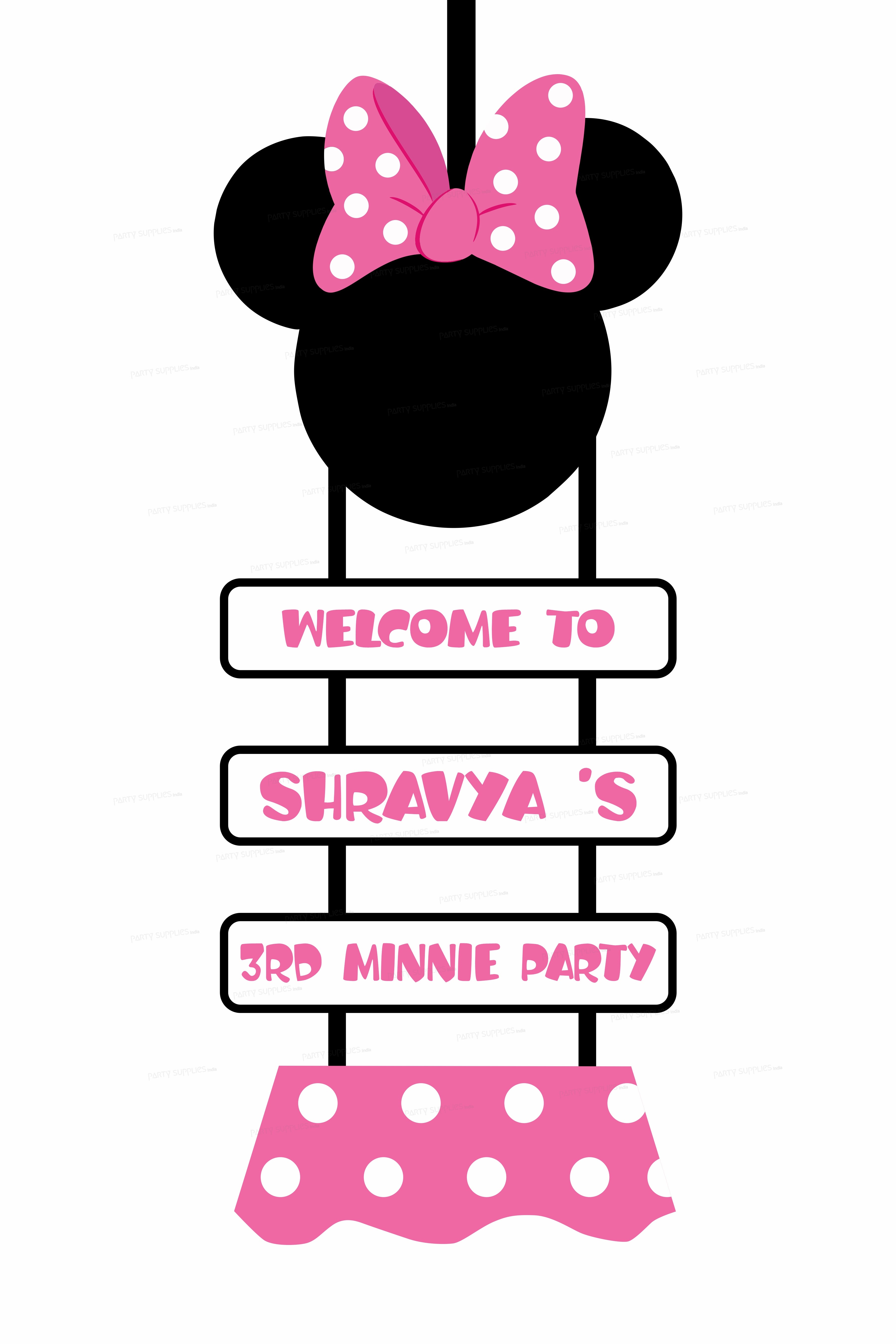 Minnie Mouse Theme Fancy Door Poster