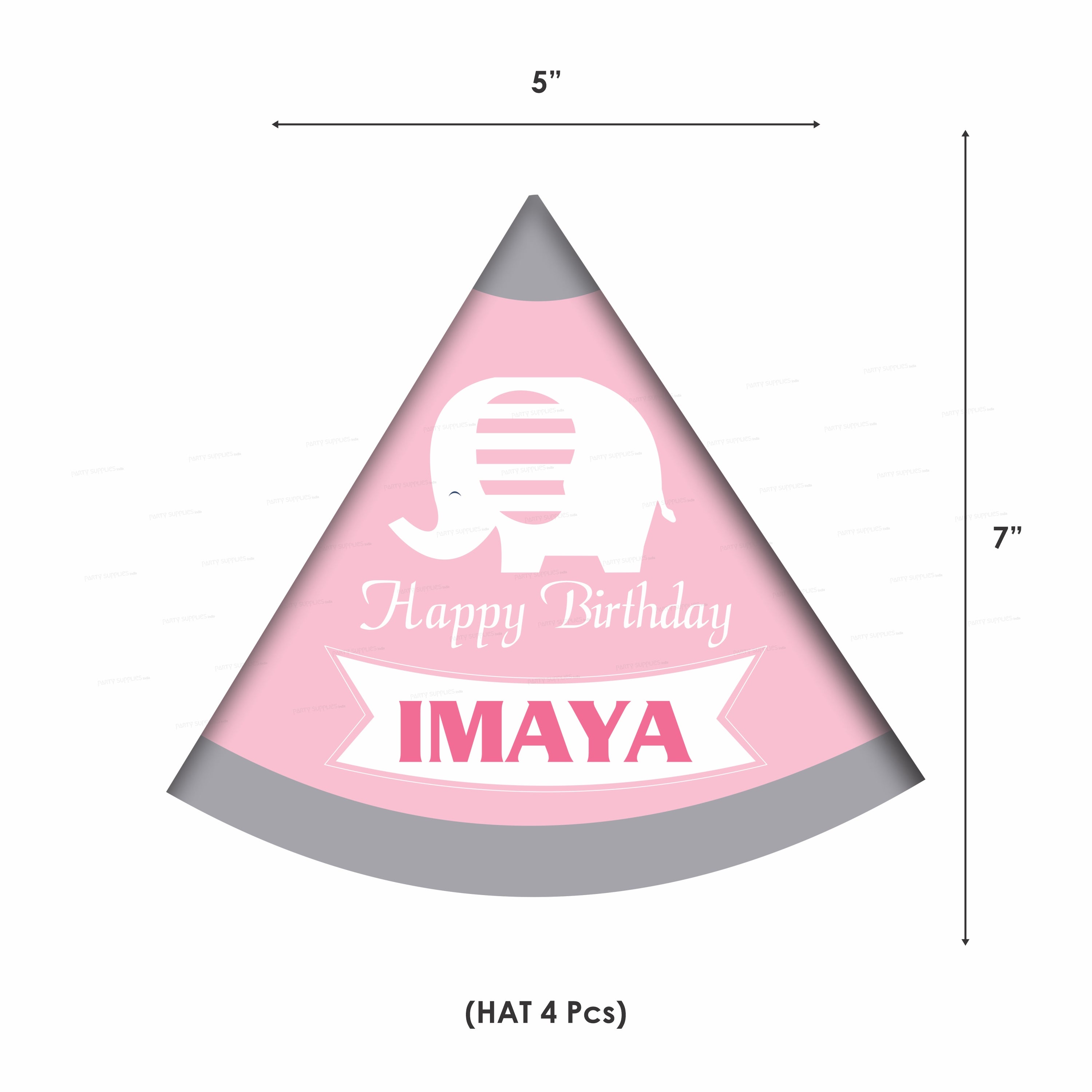 Pink Elephant Theme Heritage Kit - image 3 of 6 | Party Supplies India