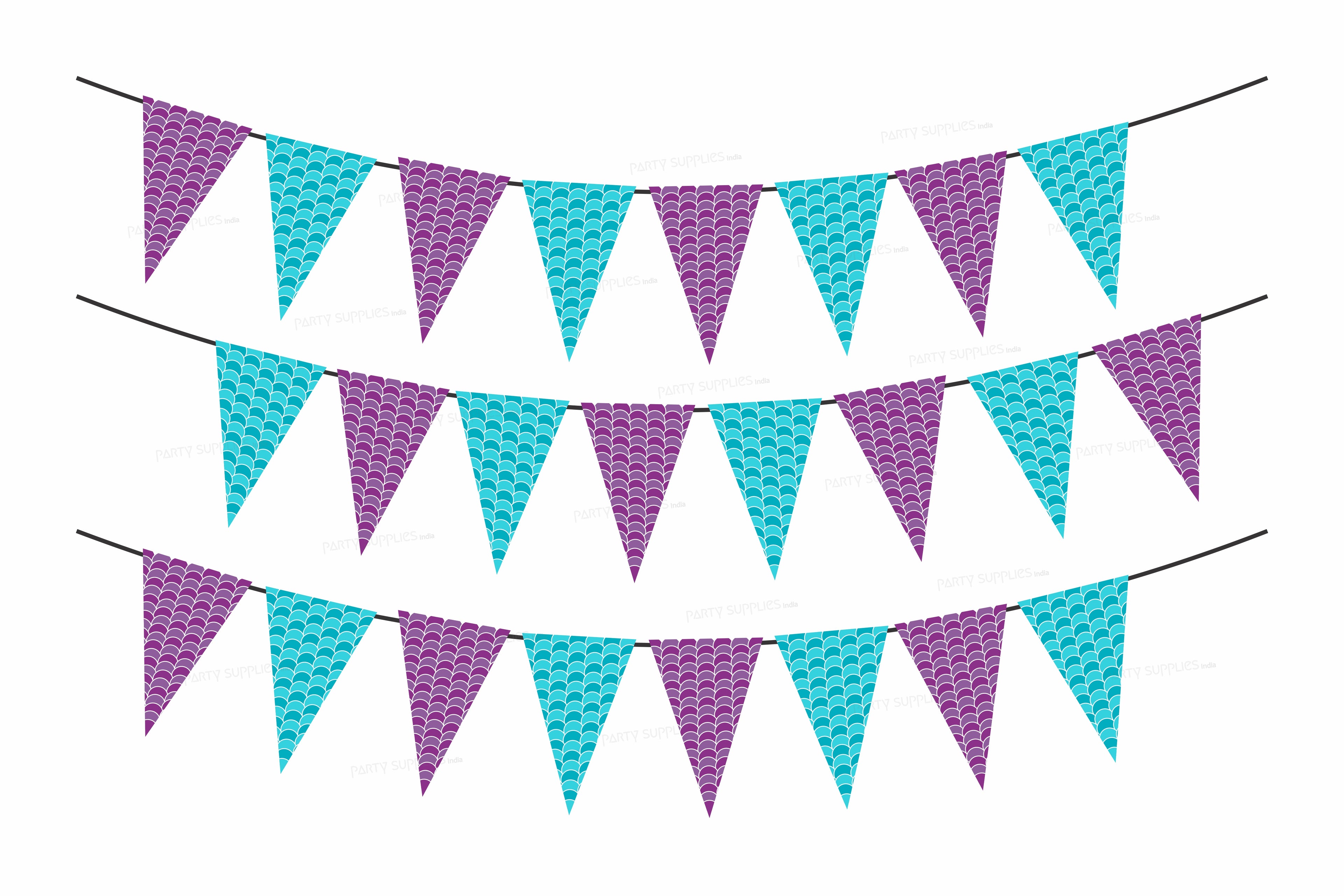 Mermaid Theme Flag Hanging