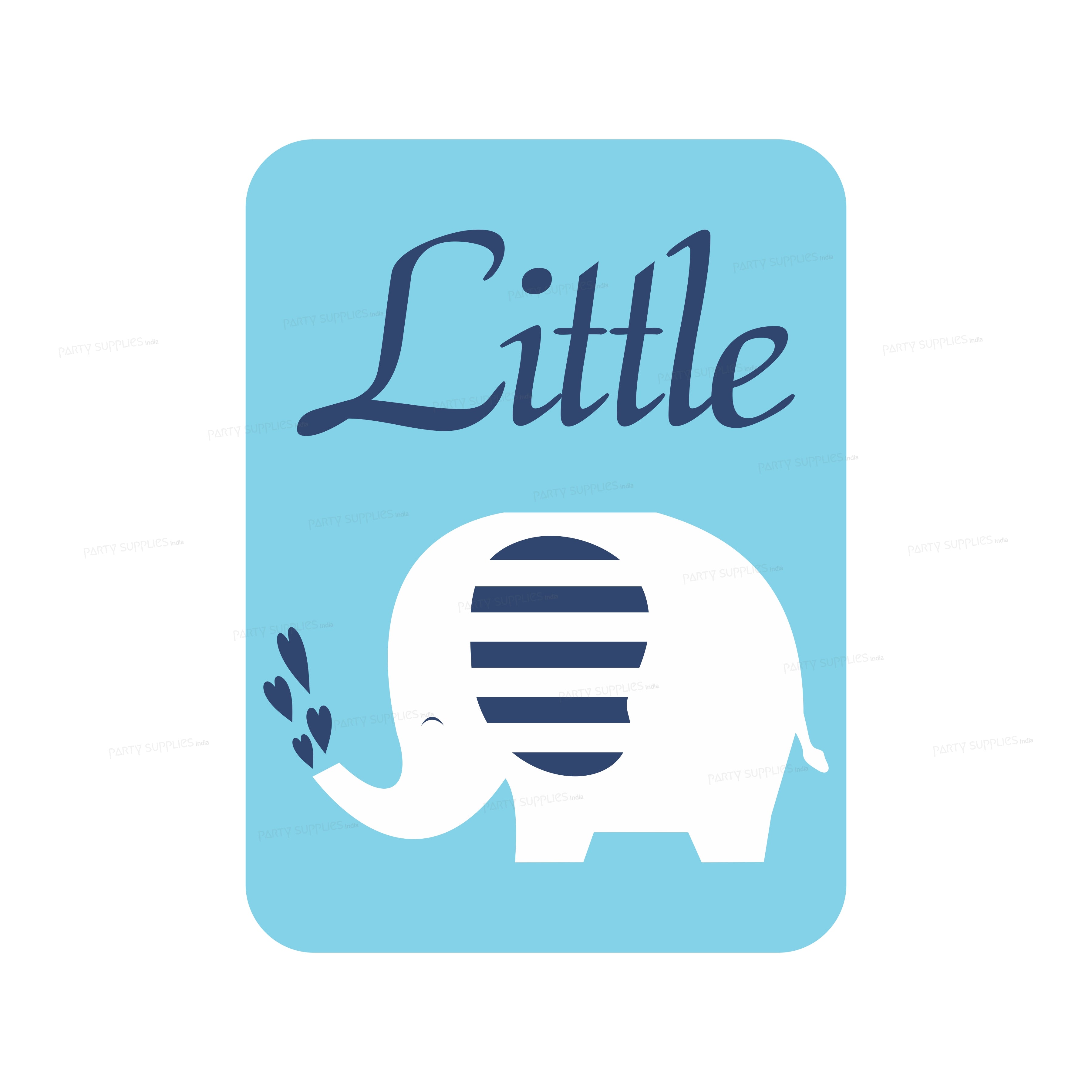Blue Elephant Theme Cutout BLE-01